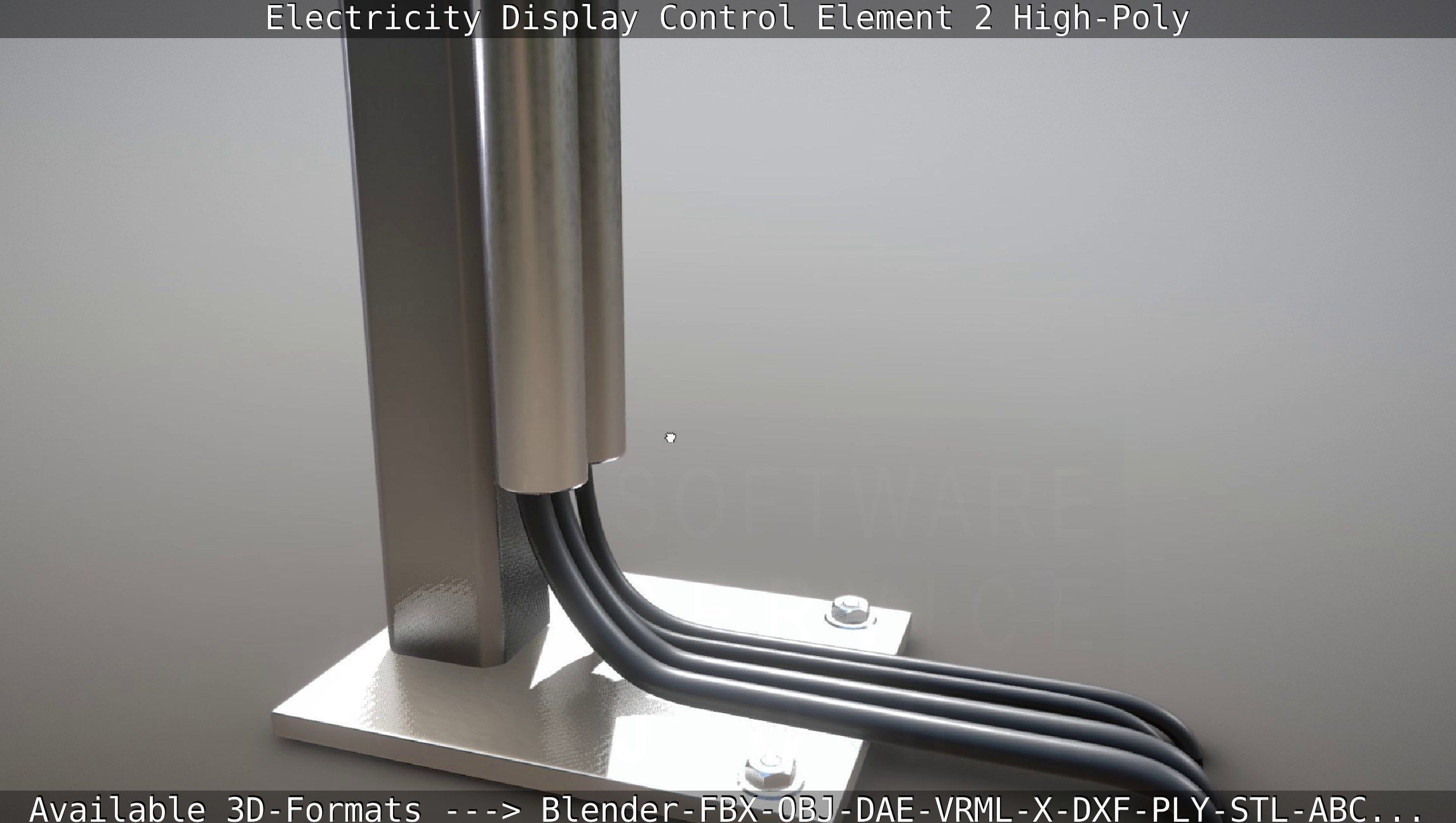 Electricity Display Control Element 2 High-Poly 3D model_14