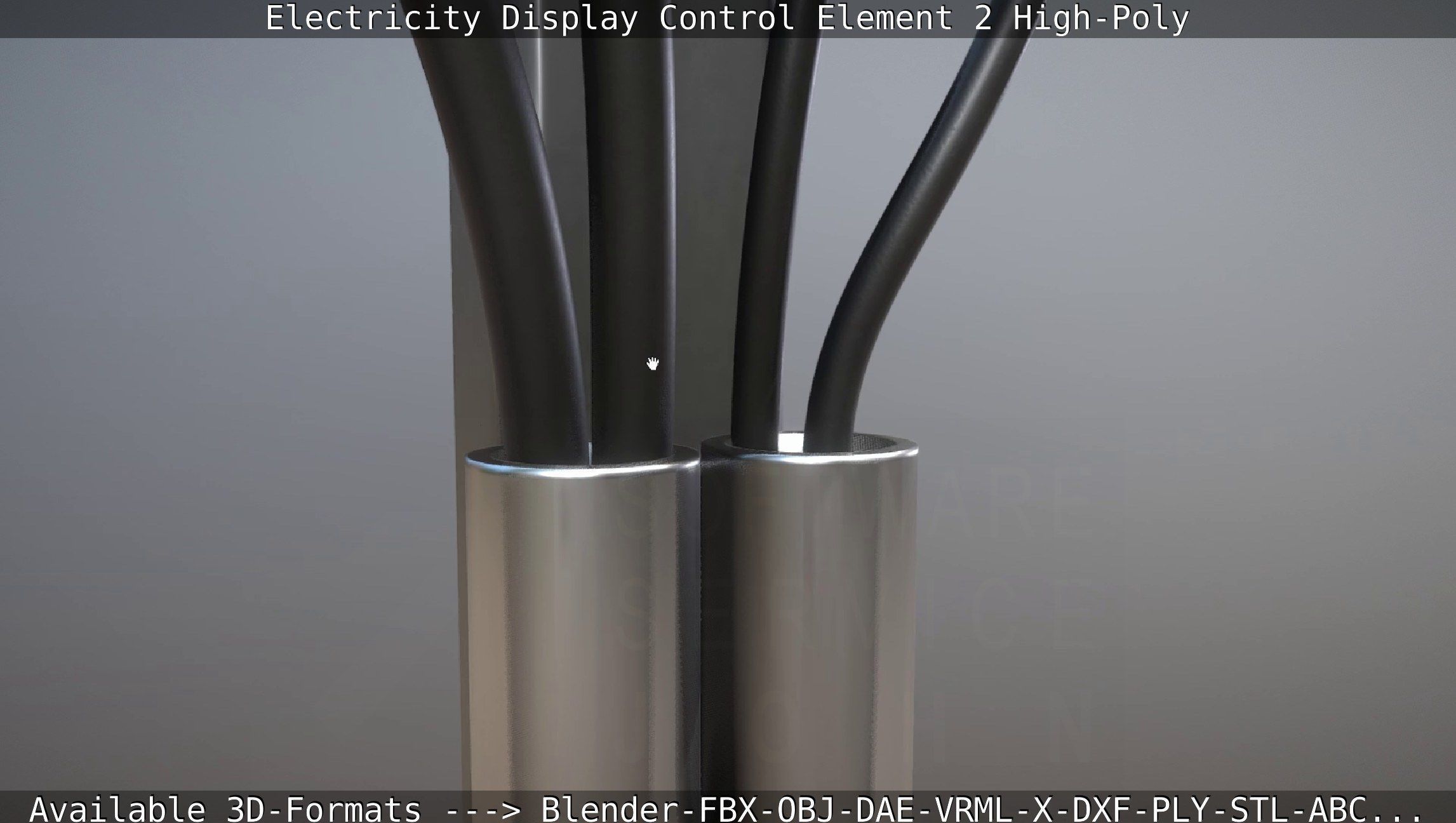 Electricity Display Control Element 2 High-Poly 3D model_91