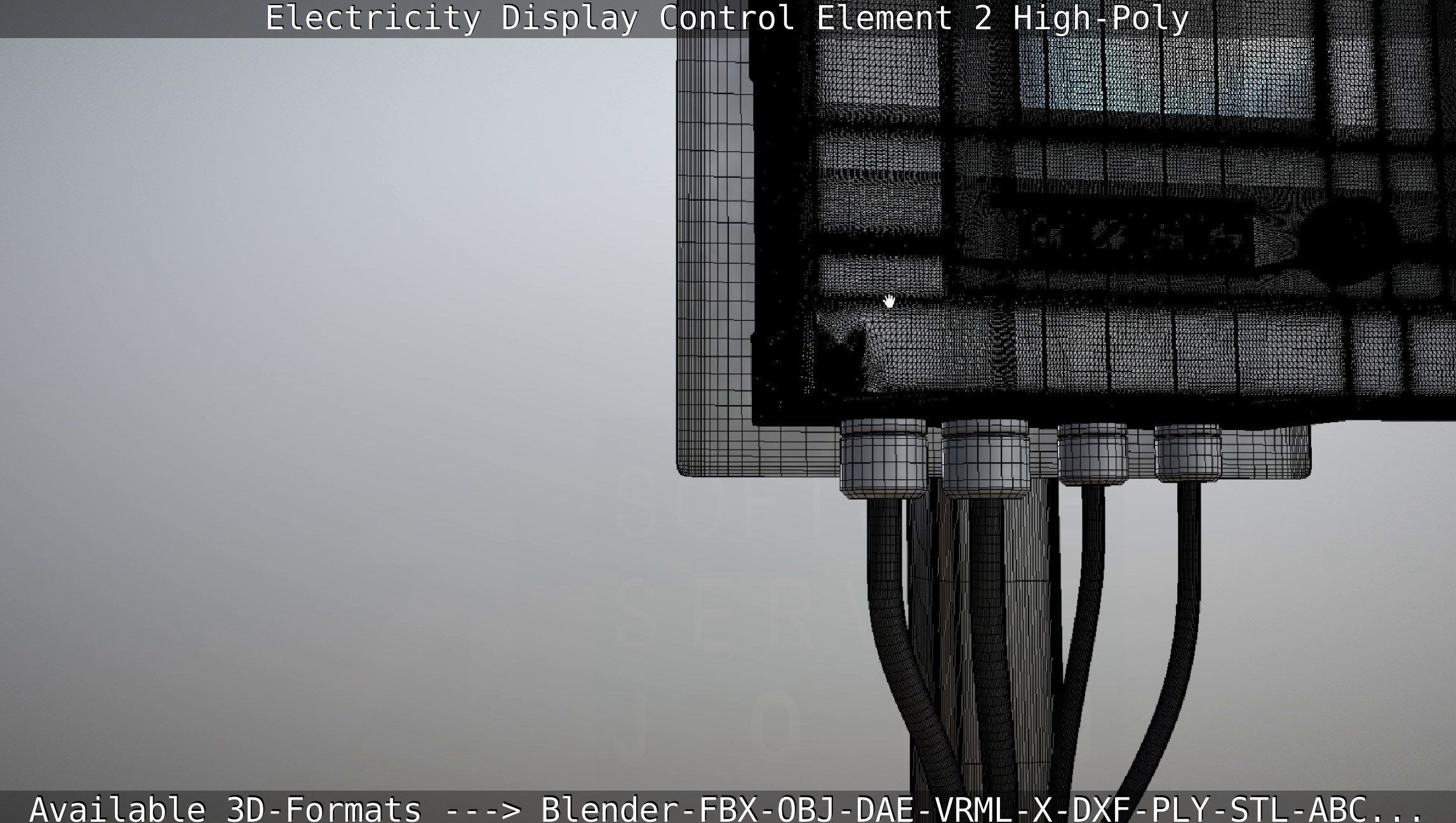 Electricity Display Control Element 2 High-Poly 3D model_52