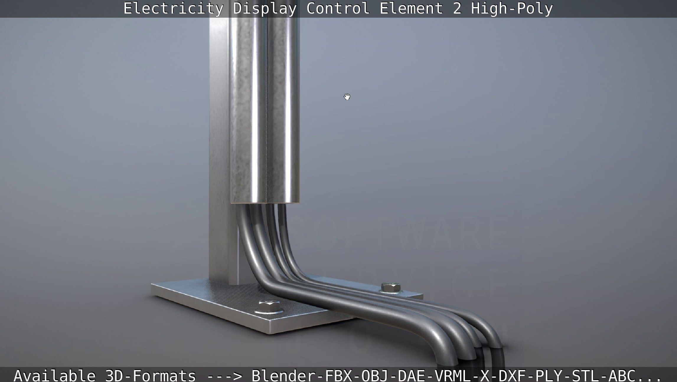 Electricity Display Control Element 2 High-Poly 3D model_15