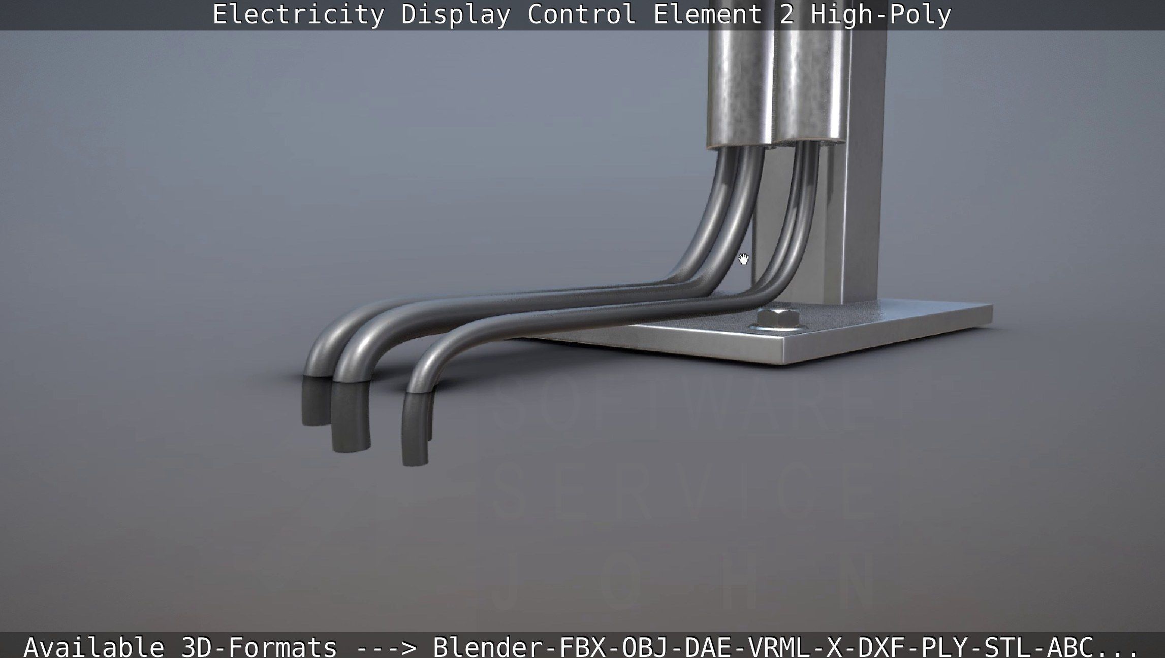 Electricity Display Control Element 2 High-Poly 3D model_104