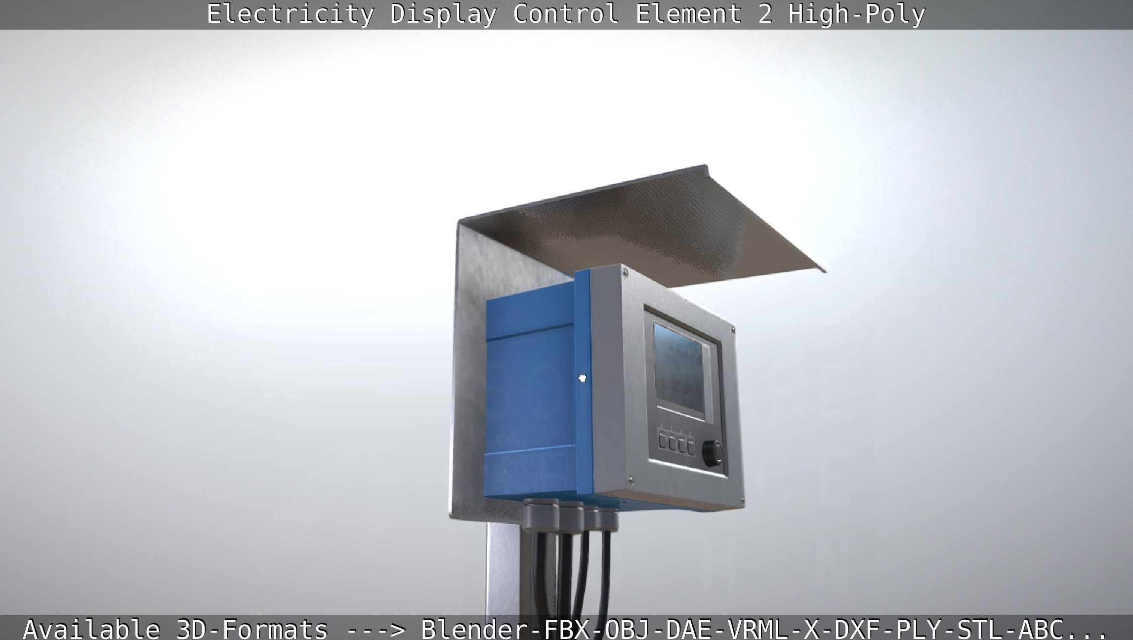 Electricity Display Control Element 2 High-Poly 3D model_23