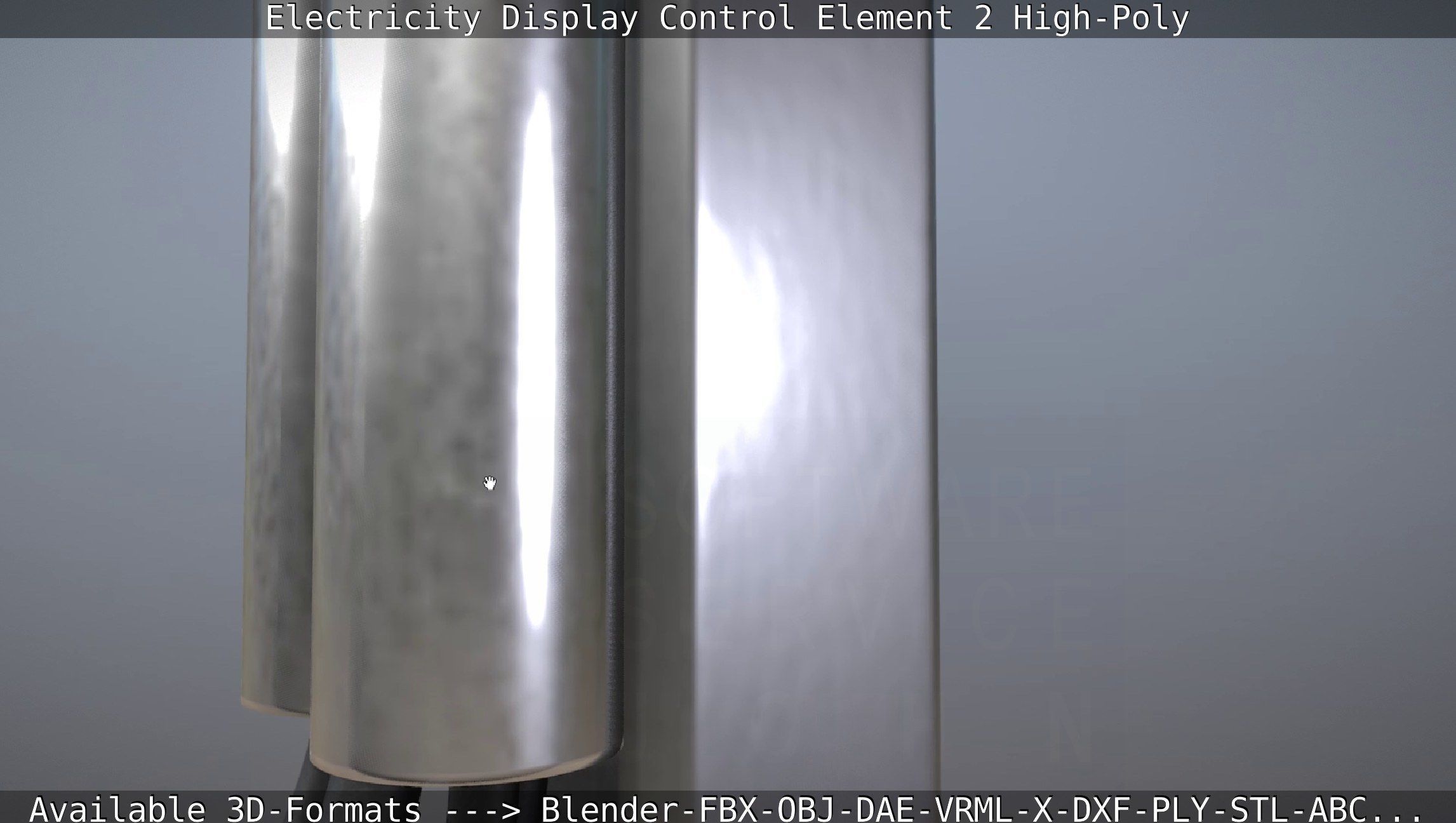 Electricity Display Control Element 2 High-Poly 3D model_107