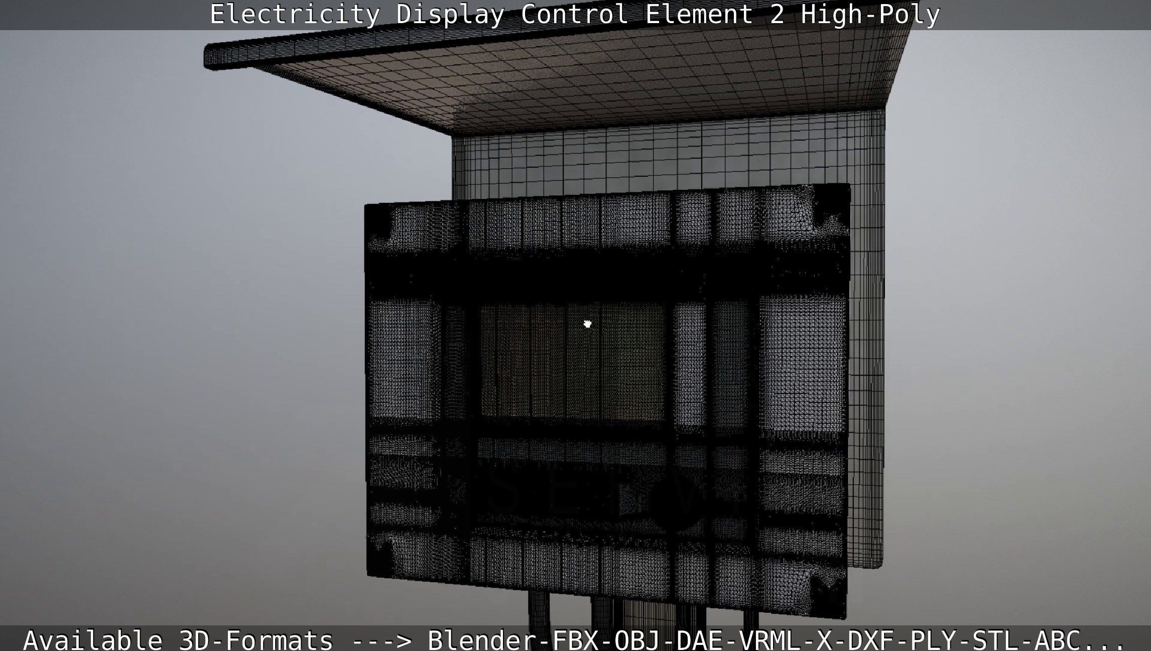 Electricity Display Control Element 2 High-Poly 3D model_51