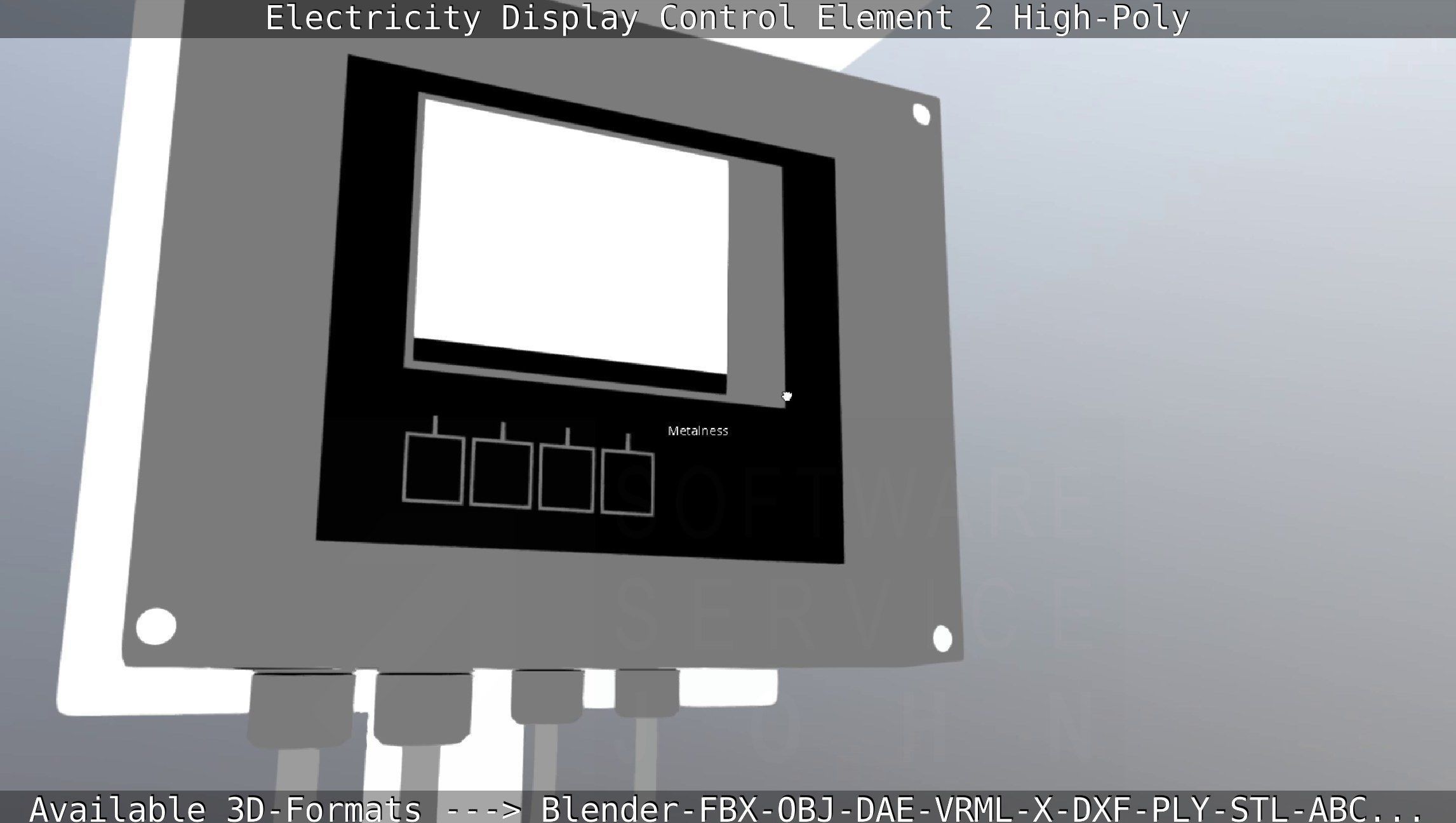 Electricity Display Control Element 2 High-Poly 3D model_73