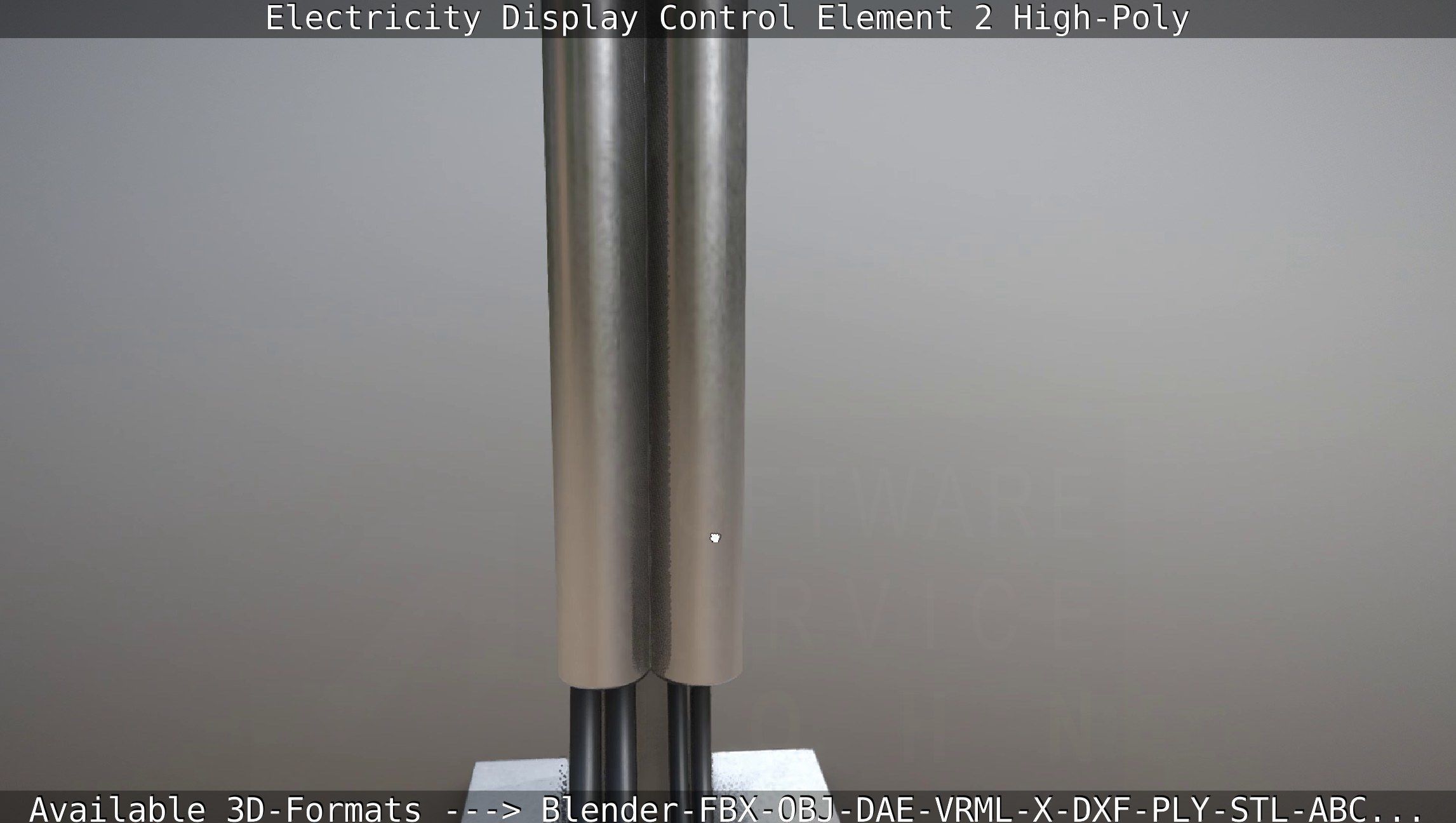 Electricity Display Control Element 2 High-Poly 3D model_13