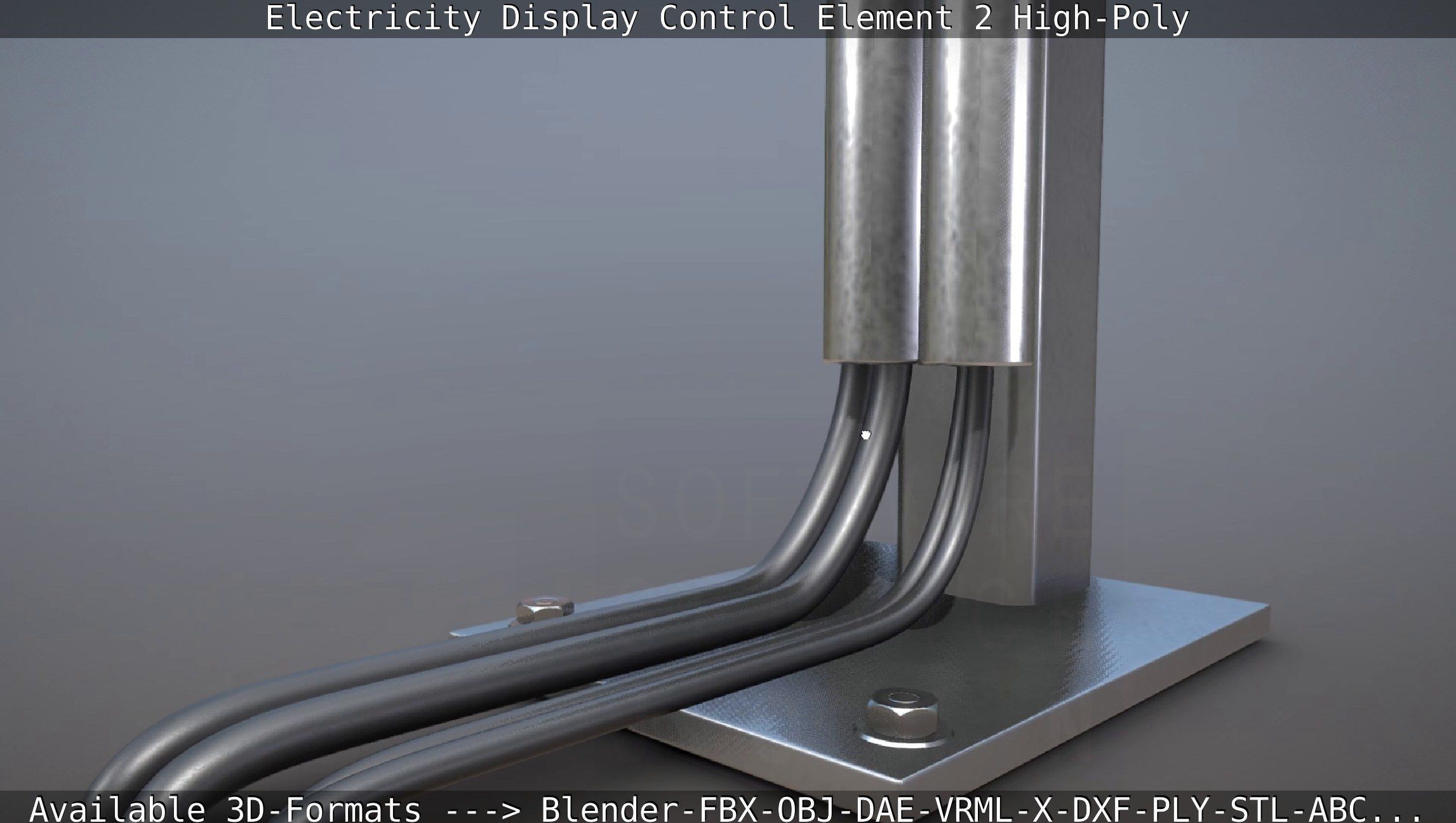 Electricity Display Control Element 2 High-Poly 3D model_105