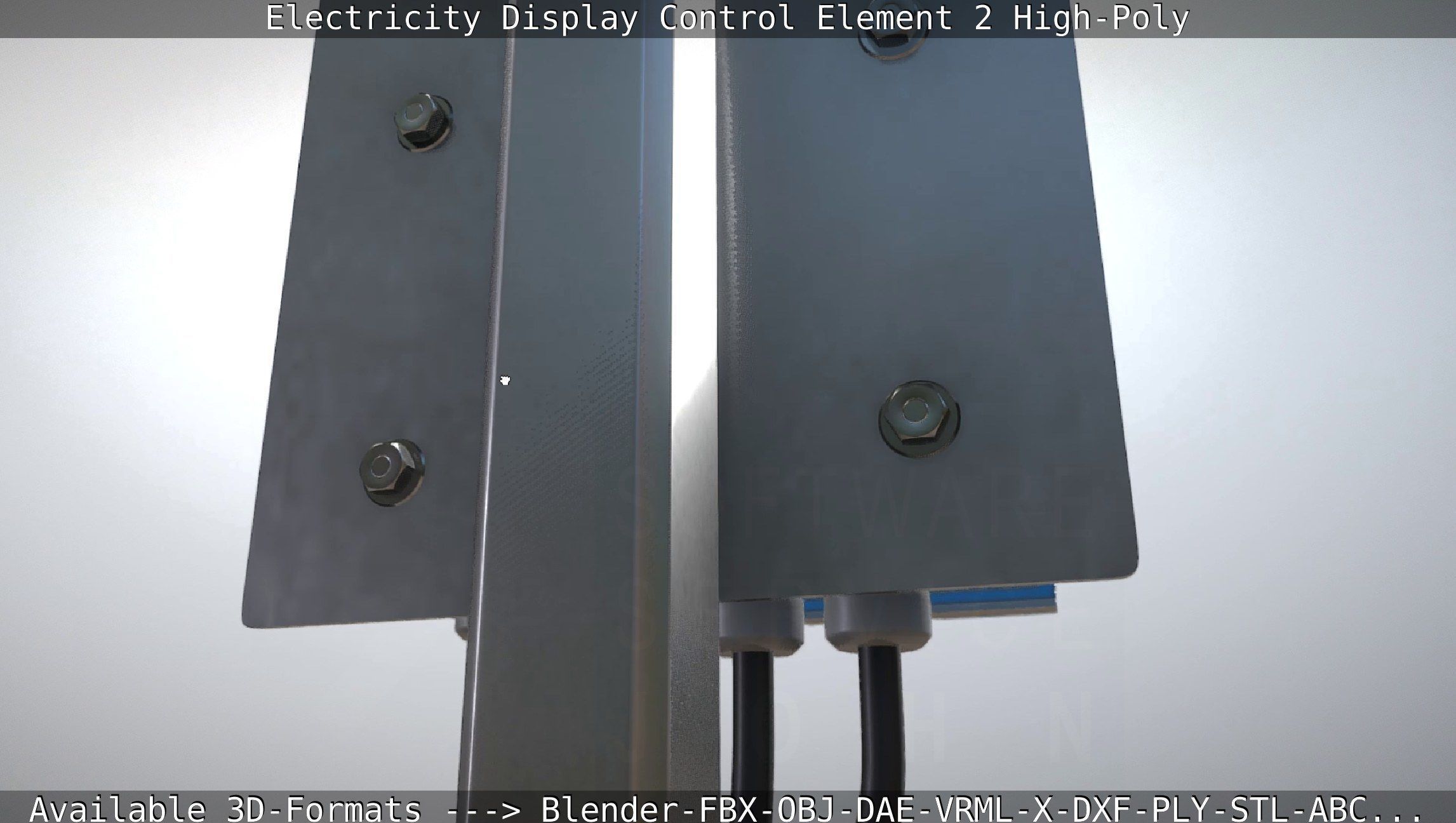 Electricity Display Control Element 2 High-Poly 3D model_85