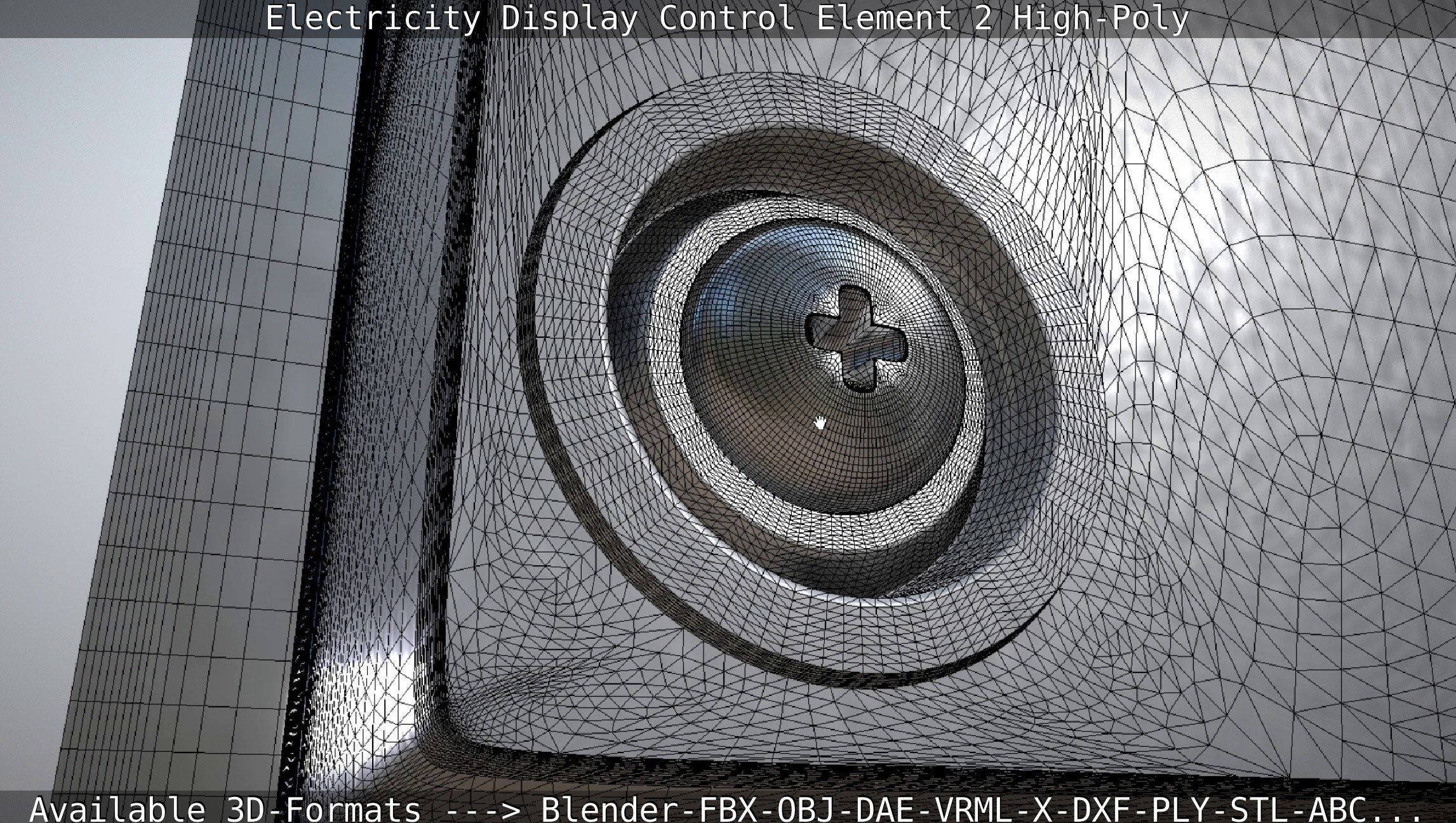 Electricity Display Control Element 2 High-Poly 3D model_57