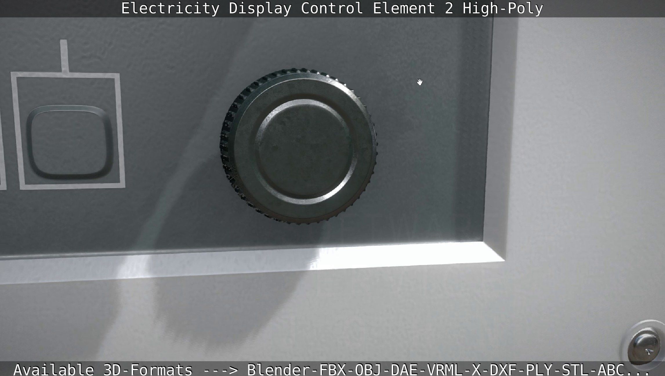 Electricity Display Control Element 2 High-Poly 3D model_36