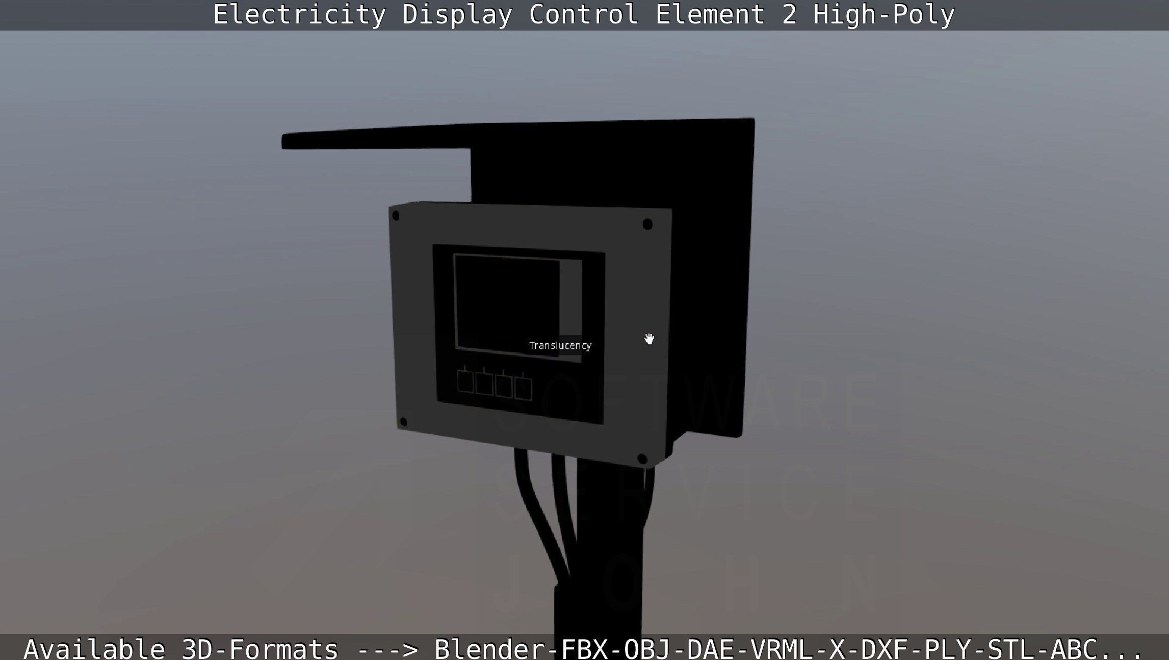 Electricity Display Control Element 2 High-Poly 3D model_78