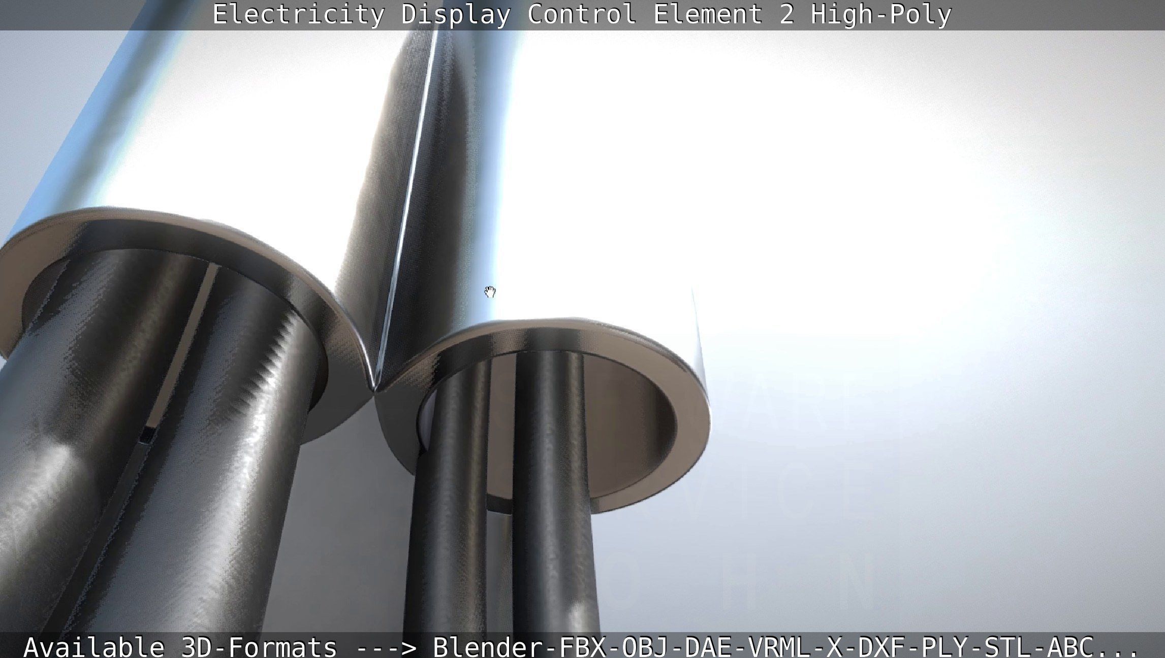 Electricity Display Control Element 2 High-Poly 3D model_112