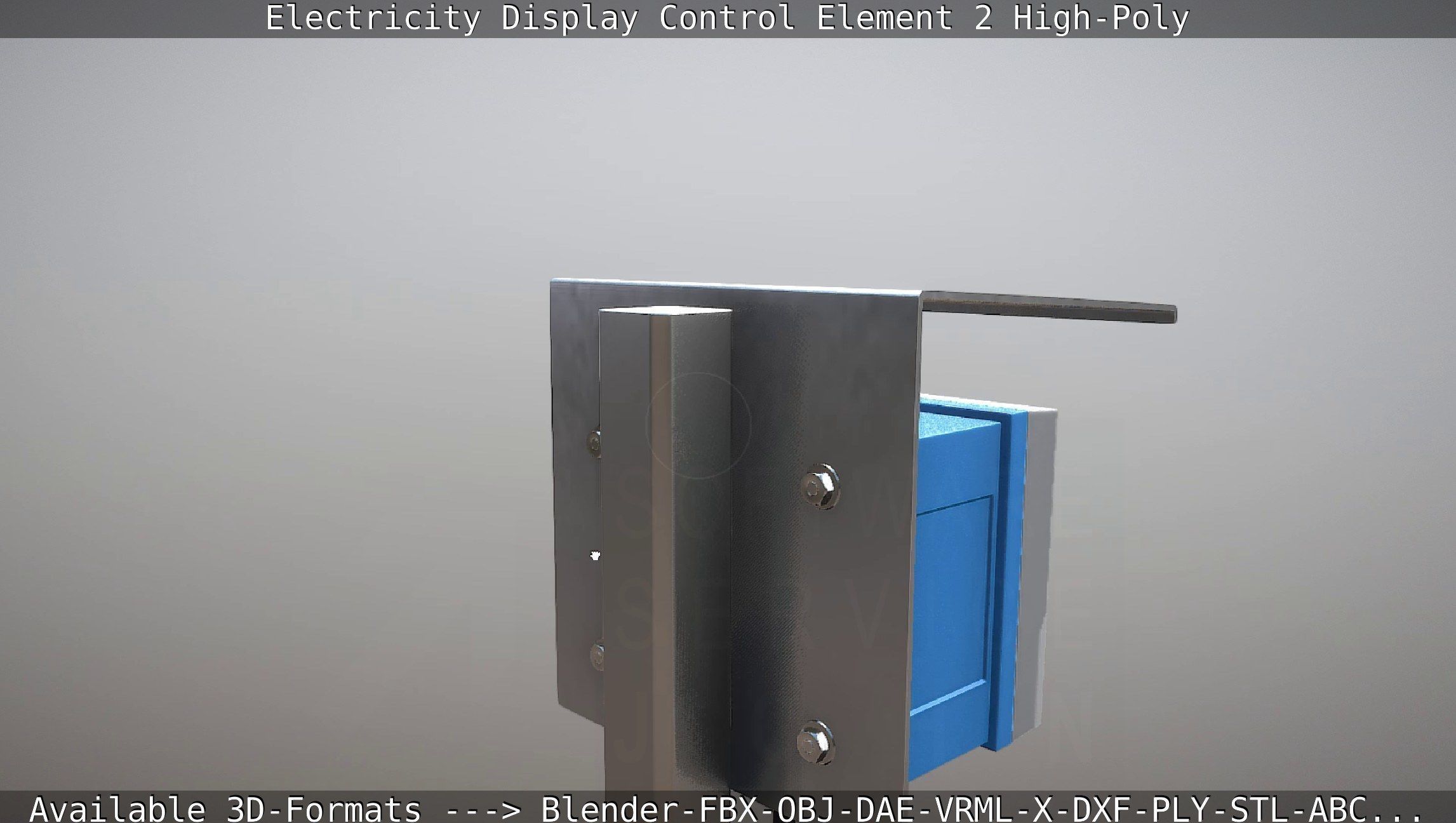 Electricity Display Control Element 2 High-Poly 3D model_27