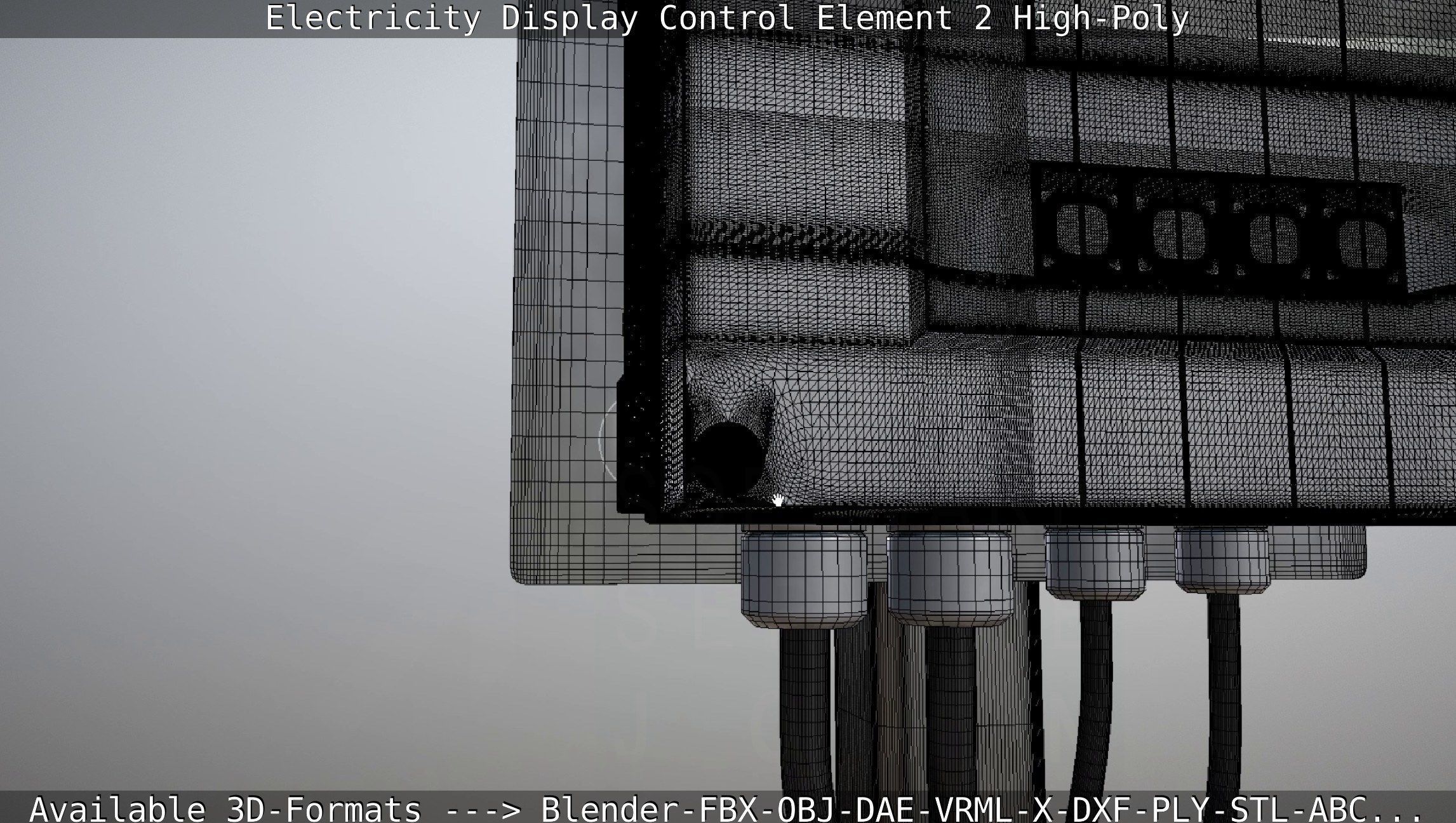 Electricity Display Control Element 2 High-Poly 3D model_54
