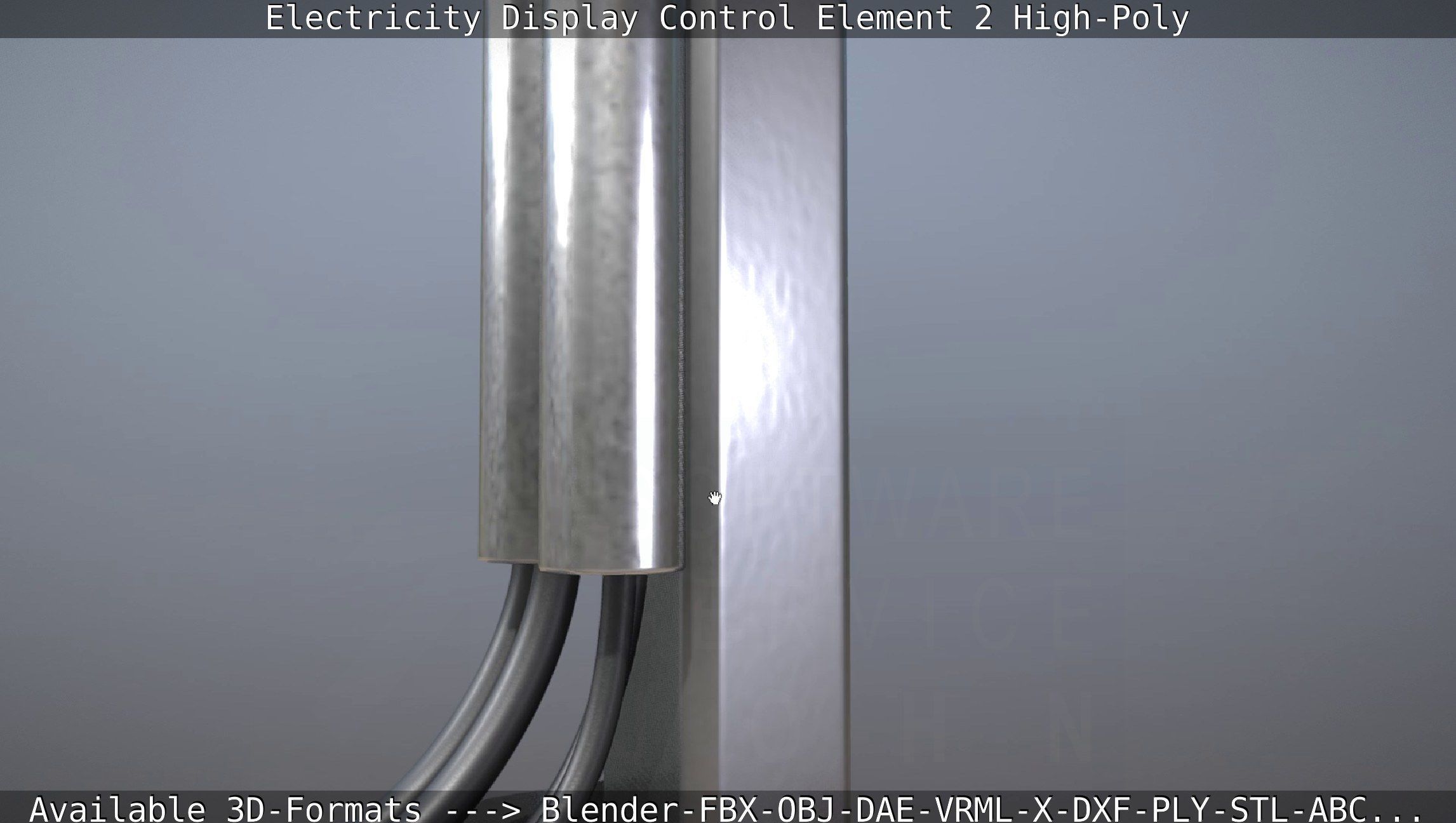 Electricity Display Control Element 2 High-Poly 3D model_106