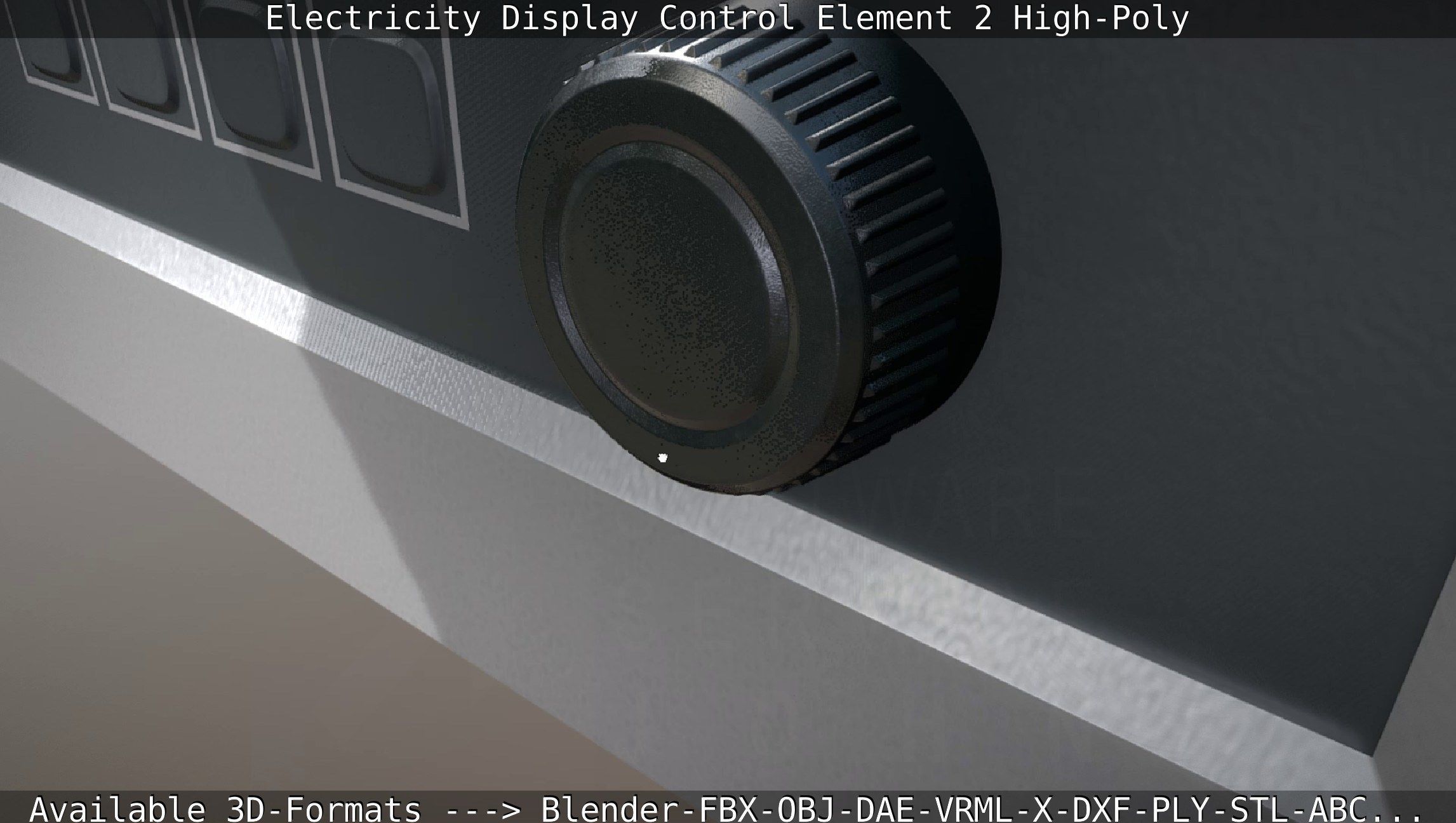 Electricity Display Control Element 2 High-Poly 3D model_34