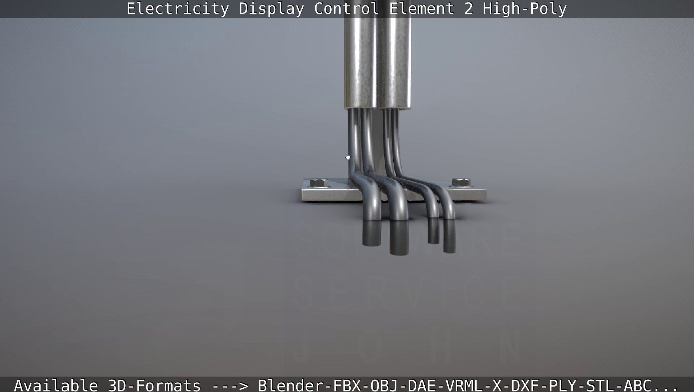 Electricity Display Control Element 2 High-Poly 3D model_103