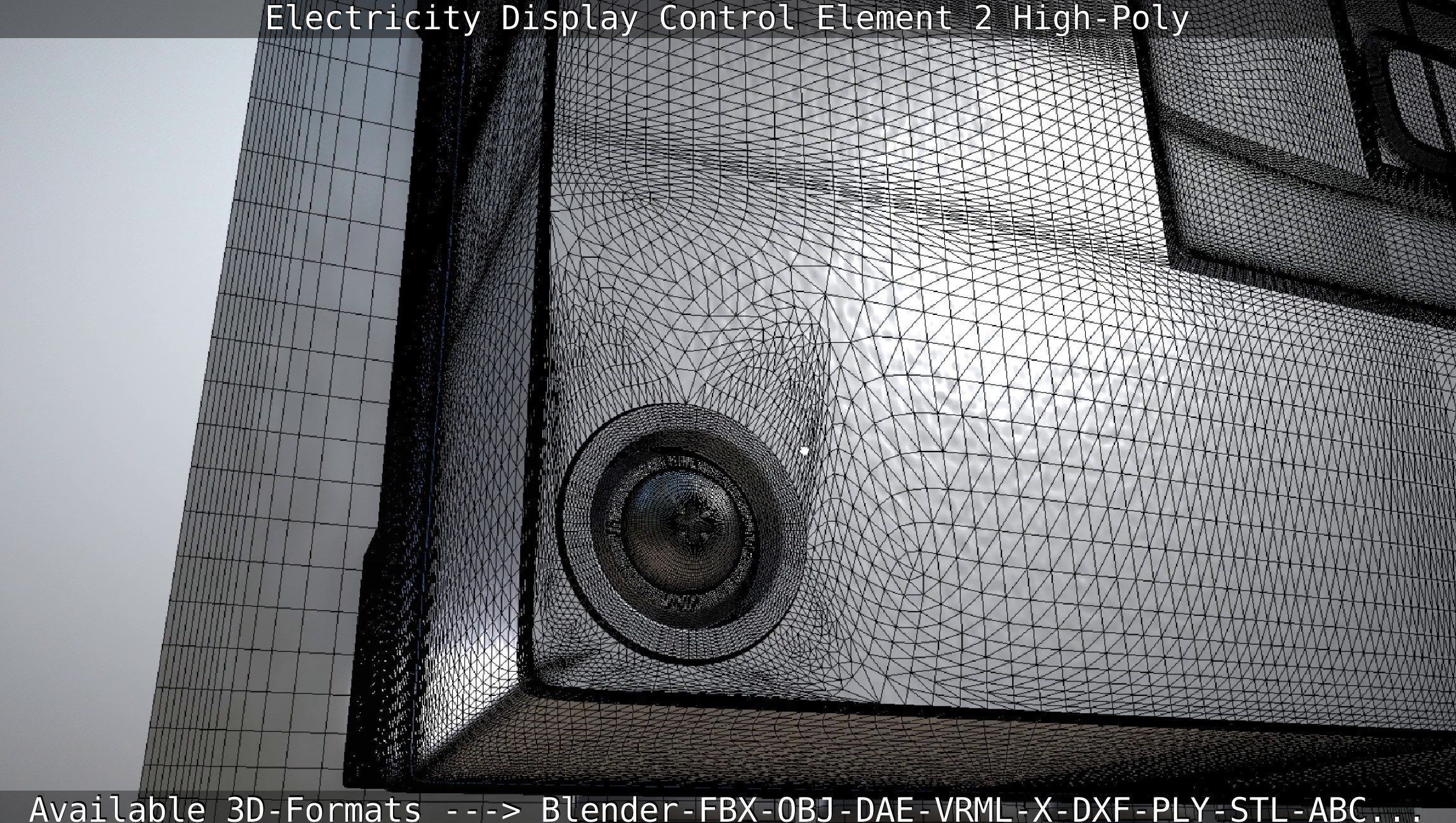 Electricity Display Control Element 2 High-Poly 3D model_56