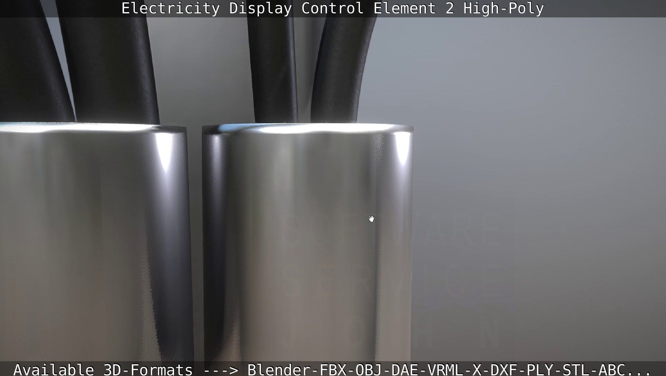 Electricity Display Control Element 2 High-Poly 3D model_99