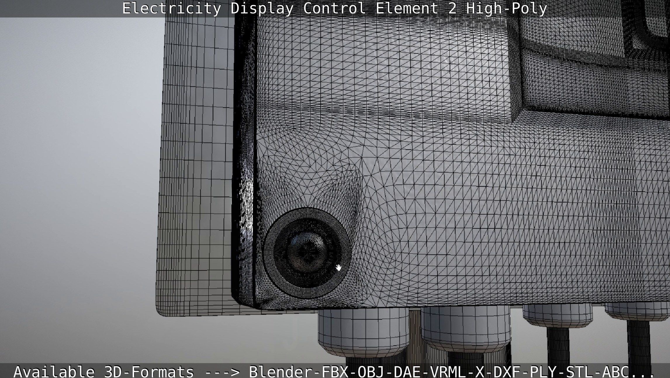 Electricity Display Control Element 2 High-Poly 3D model_55