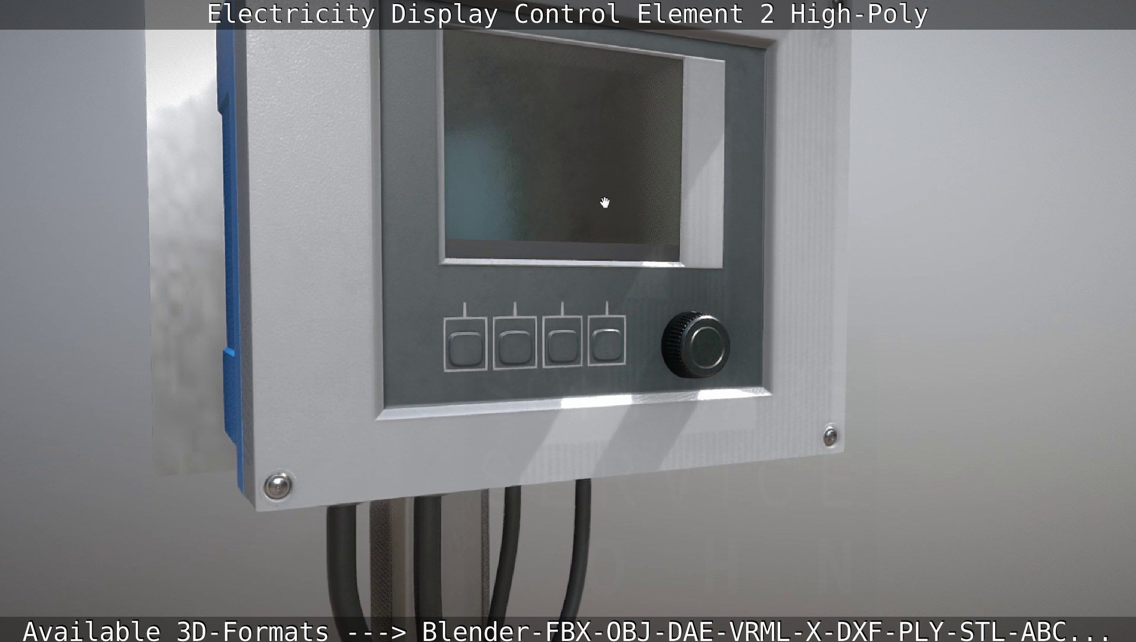 Electricity Display Control Element 2 High-Poly 3D model_41