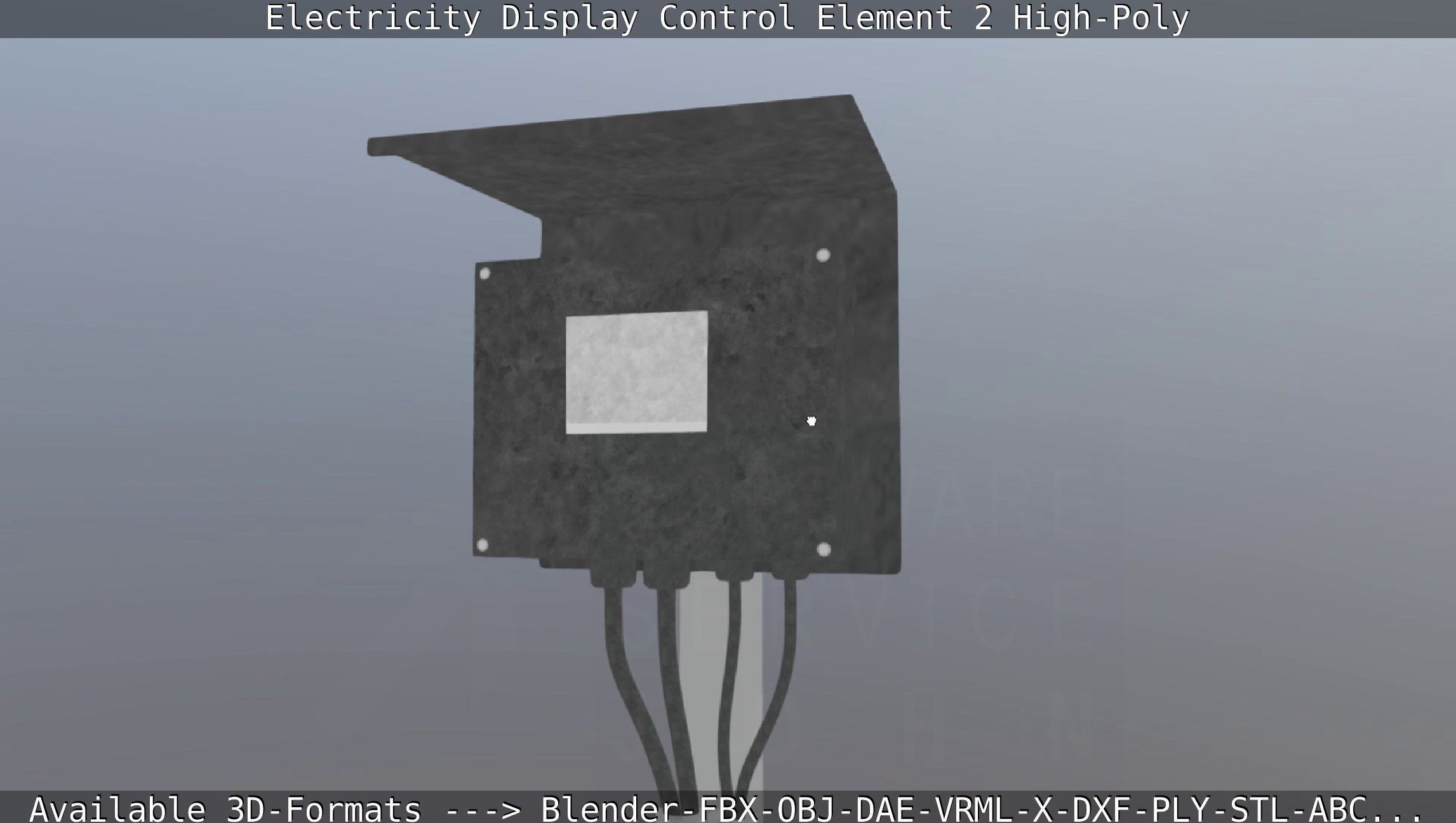 Electricity Display Control Element 2 High-Poly 3D model_76