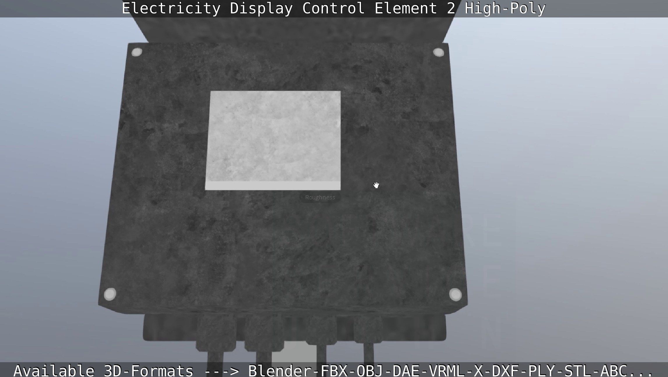 Electricity Display Control Element 2 High-Poly 3D model_75