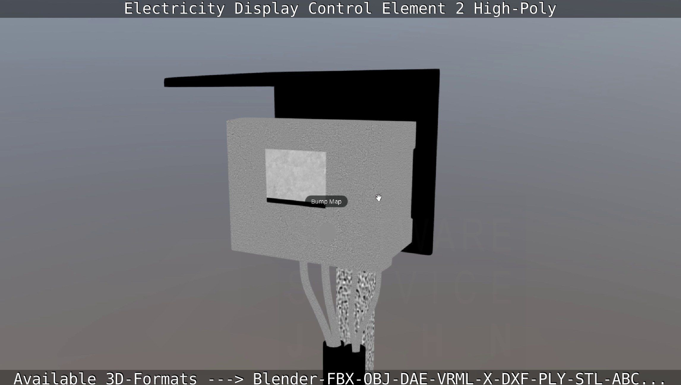 Electricity Display Control Element 2 High-Poly 3D model_79