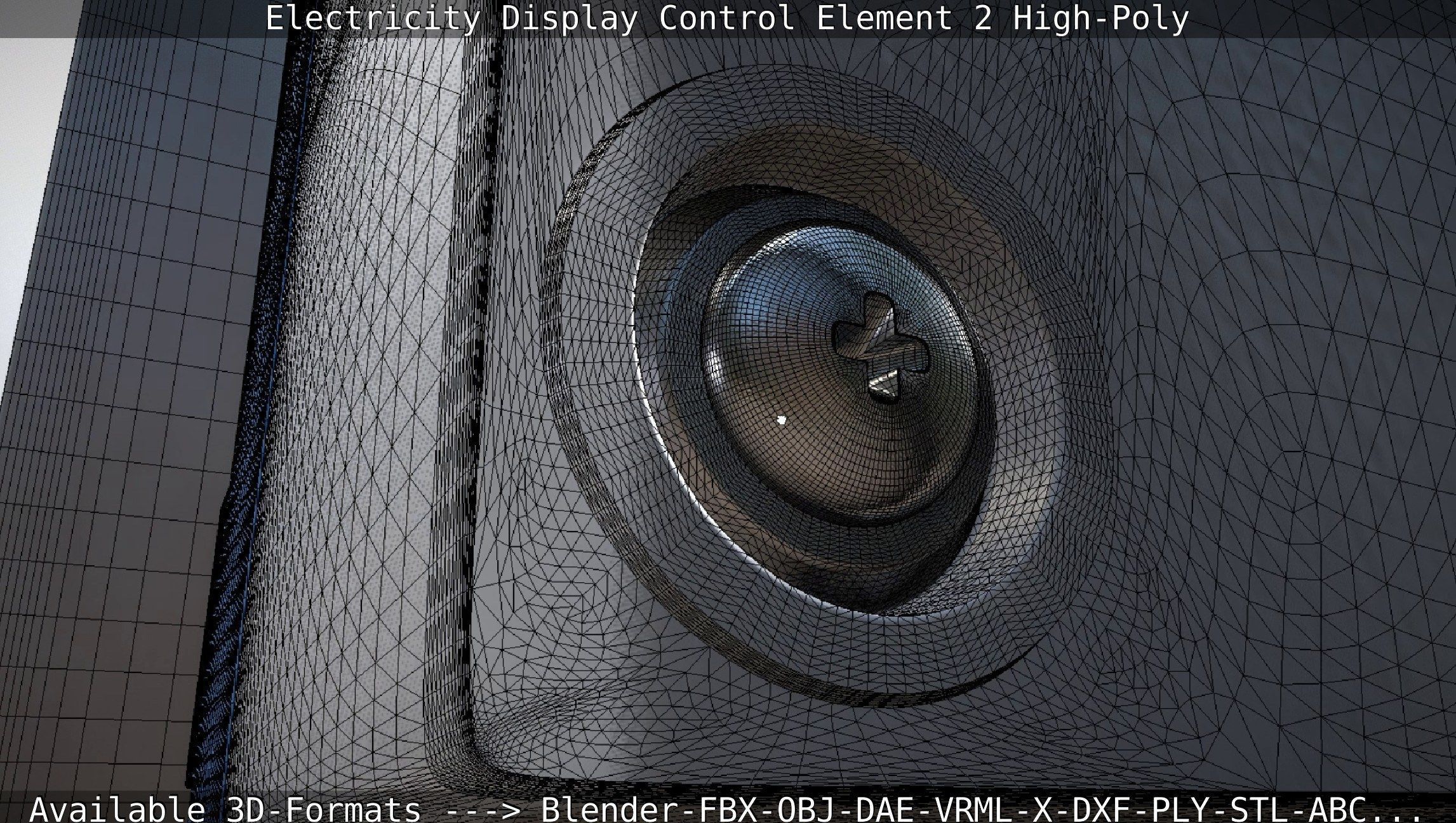 Electricity Display Control Element 2 High-Poly 3D model_58