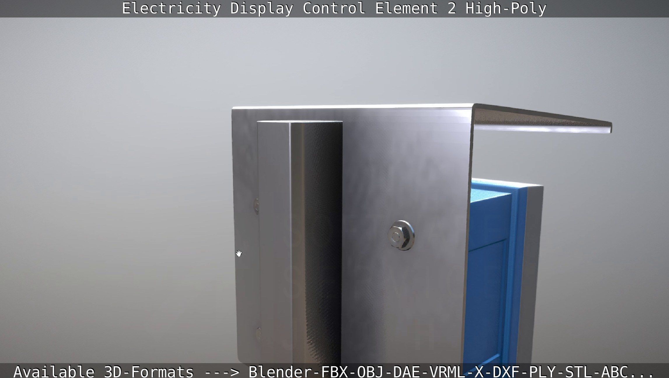 Electricity Display Control Element 2 High-Poly 3D model_28