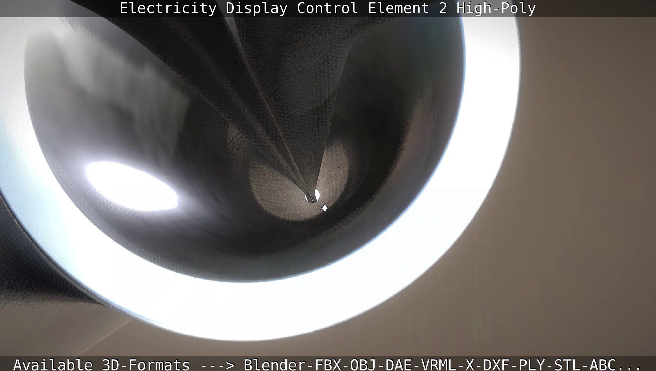 Electricity Display Control Element 2 High-Poly 3D model_96