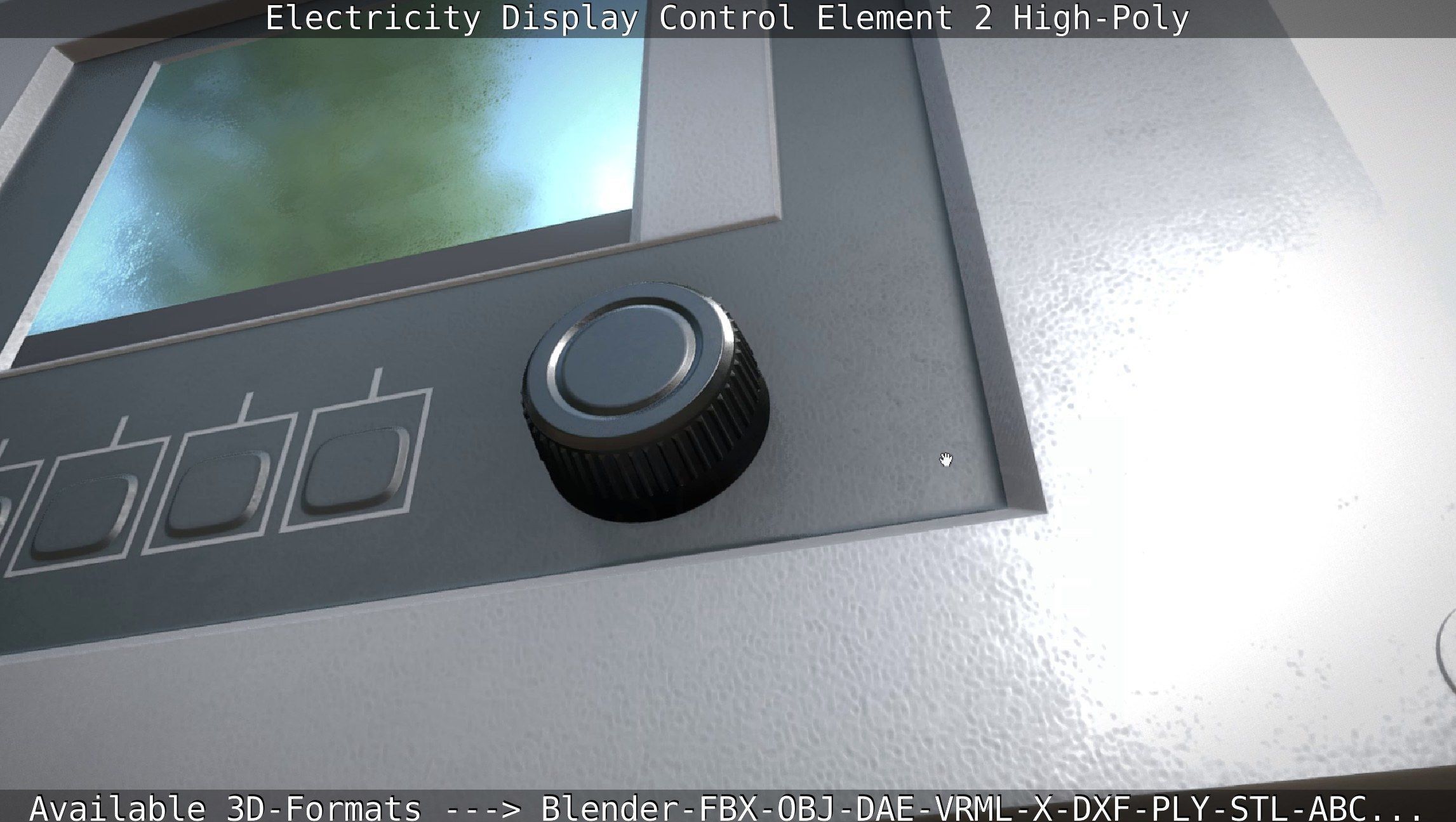 Electricity Display Control Element 2 High-Poly 3D model_31