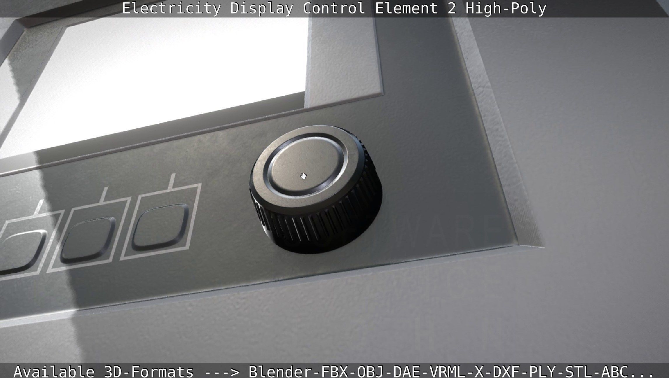 Electricity Display Control Element 2 High-Poly 3D model_33