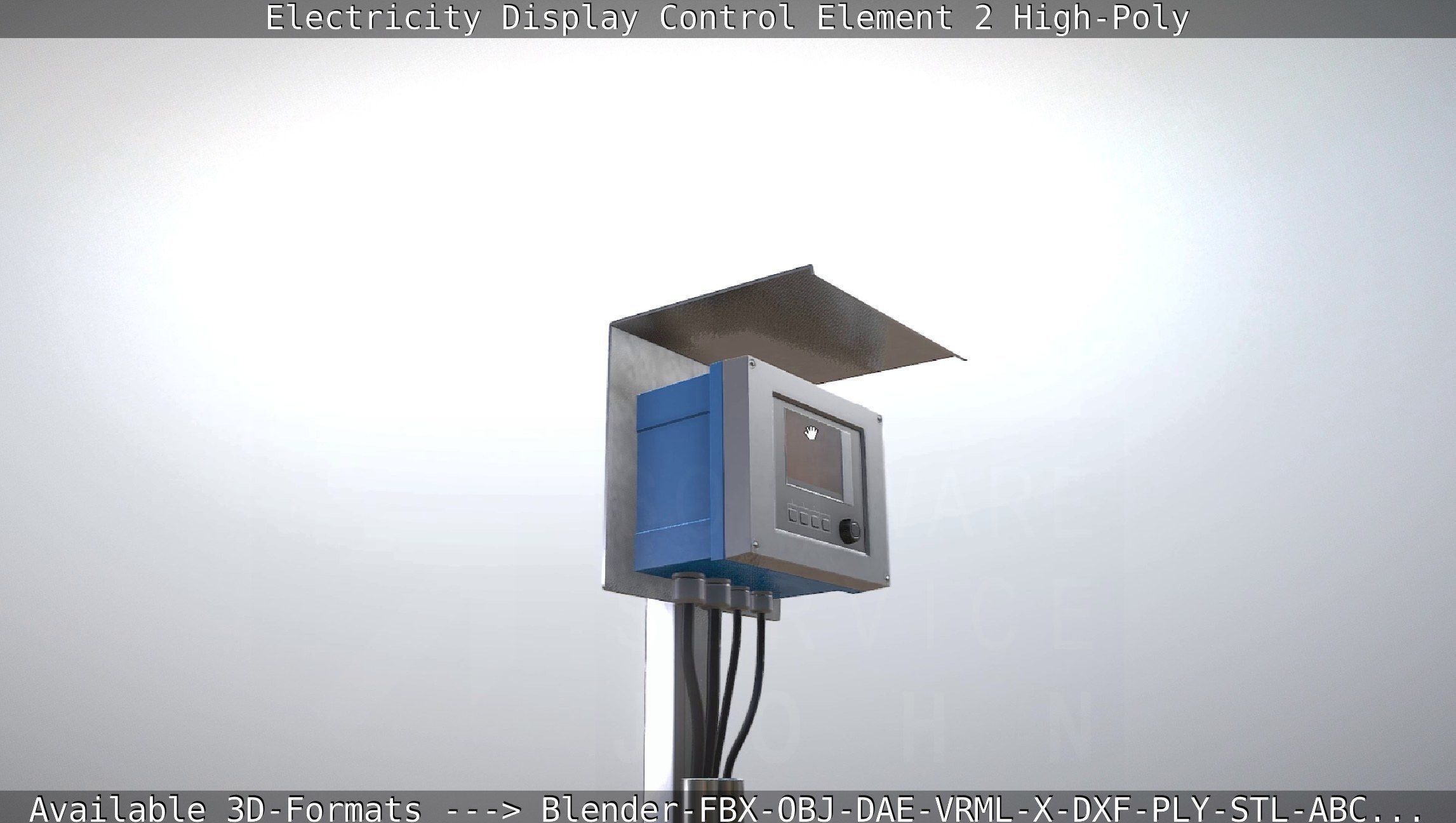 Electricity Display Control Element 2 High-Poly 3D model_22