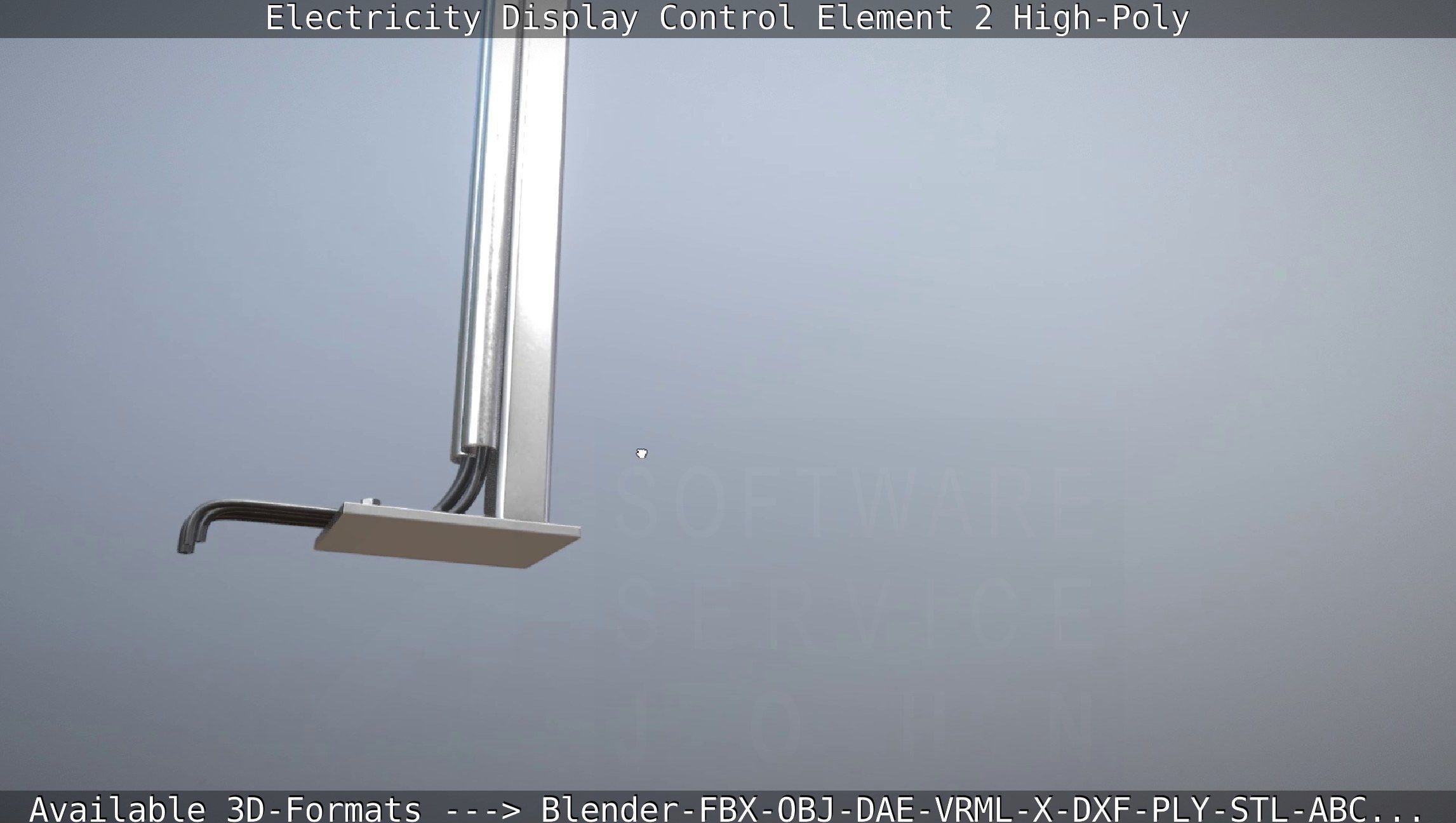 Electricity Display Control Element 2 High-Poly 3D model_10