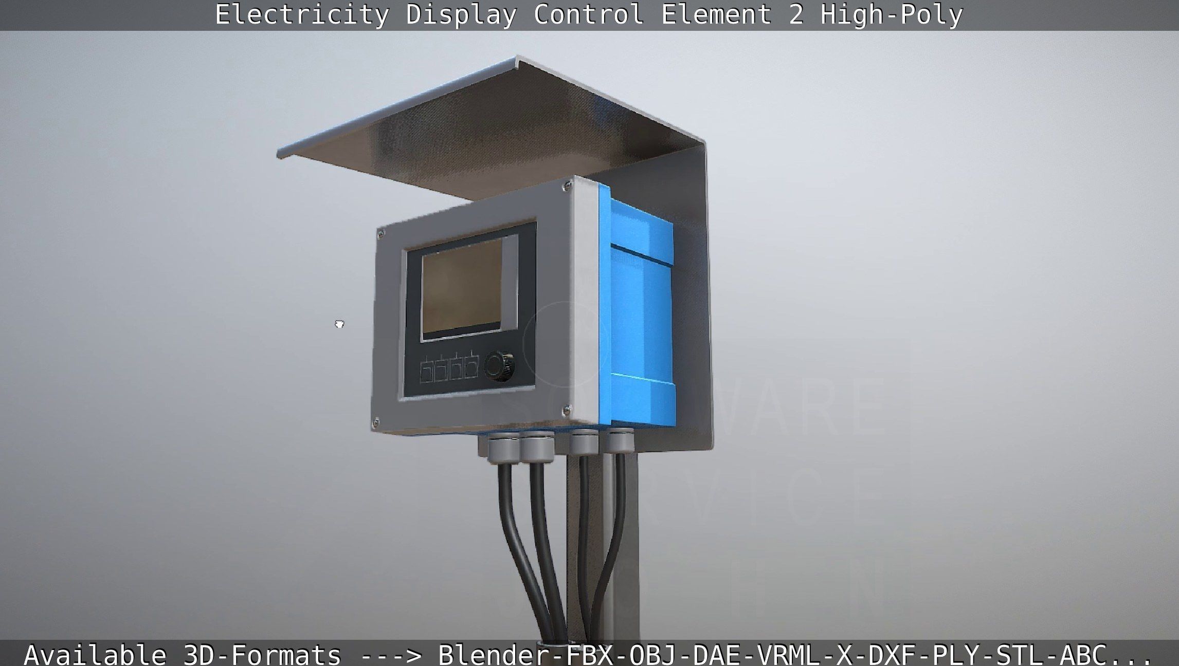 Electricity Display Control Element 2 High-Poly 3D model_20