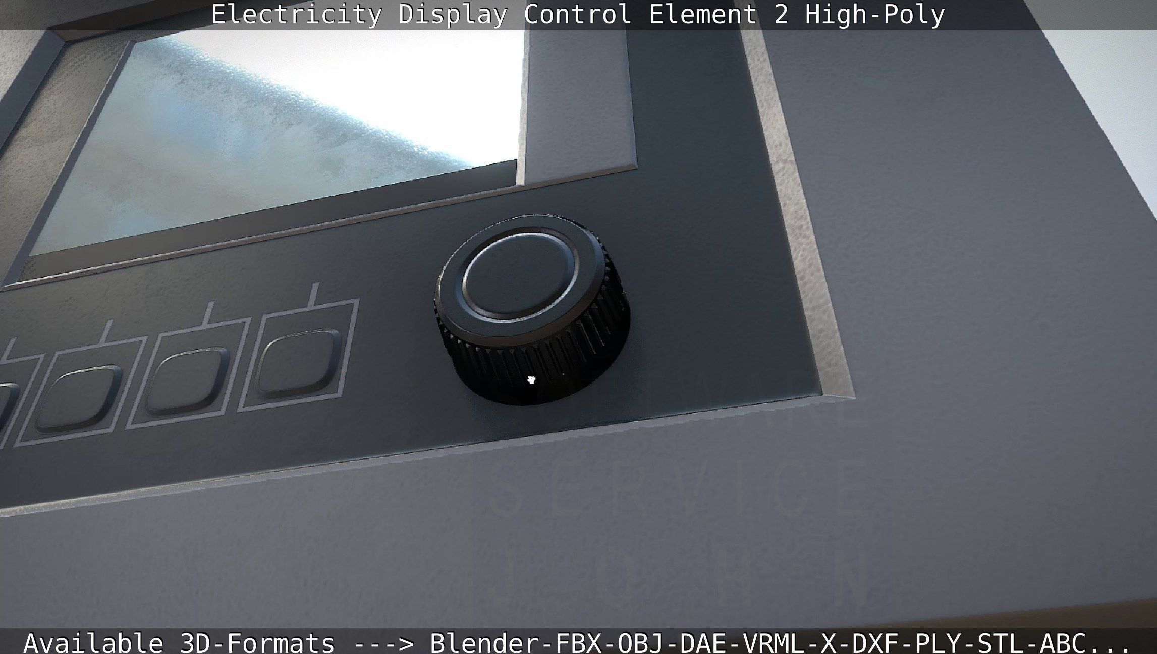 Electricity Display Control Element 2 High-Poly 3D model_32