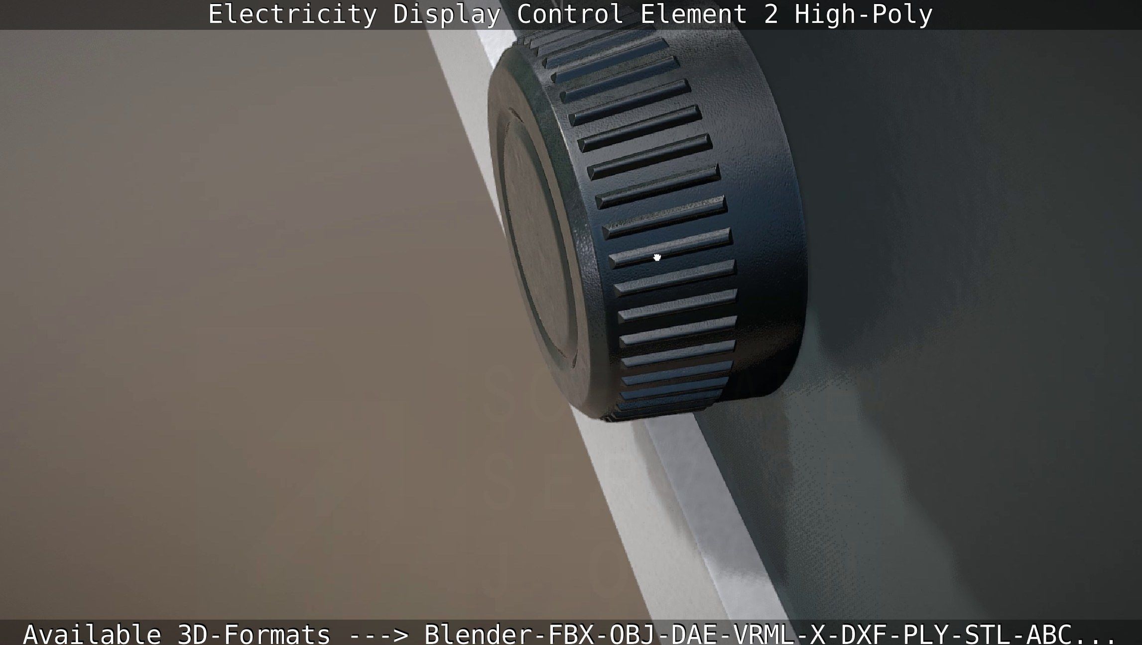 Electricity Display Control Element 2 High-Poly 3D model_6