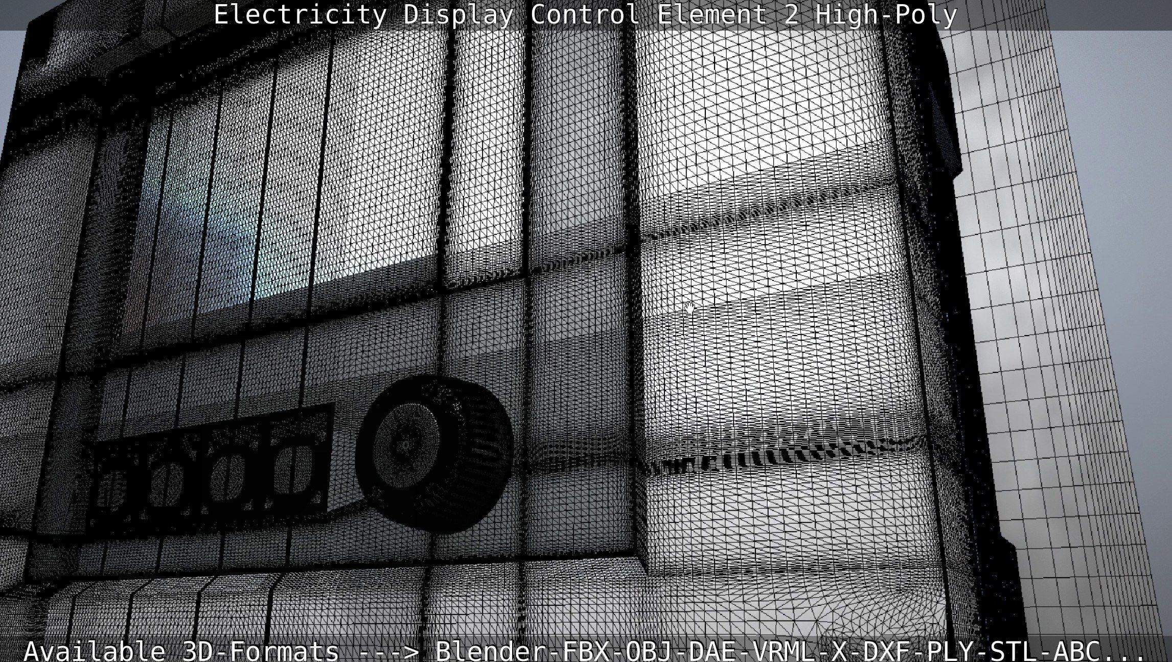 Electricity Display Control Element 2 High-Poly 3D model_64