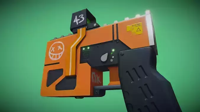Sci-Fi Handgun stylized