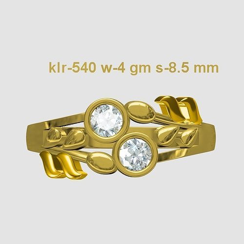 ladies ring Low-poly 3D model