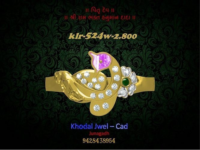 ladies ring Low-poly 3D model