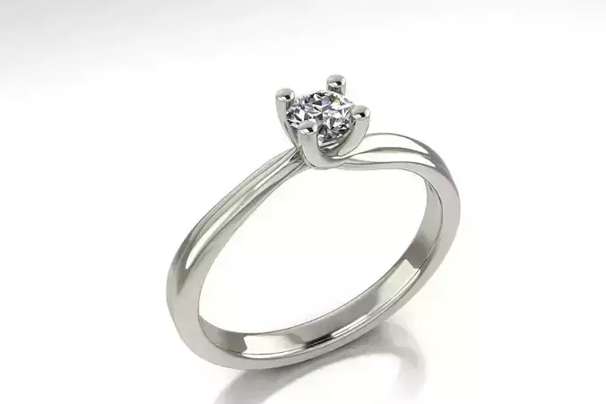 ring solitaire diamond engagement