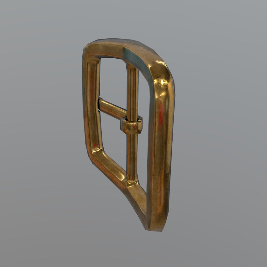 Buckle gold Low-poly 3D model_5