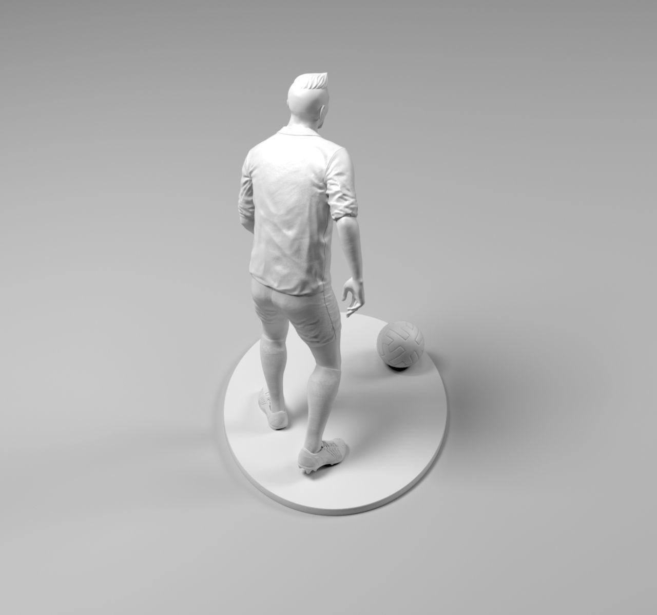 Footballer 03 Prepare To Footstrike 02 Stl 3D print model_9