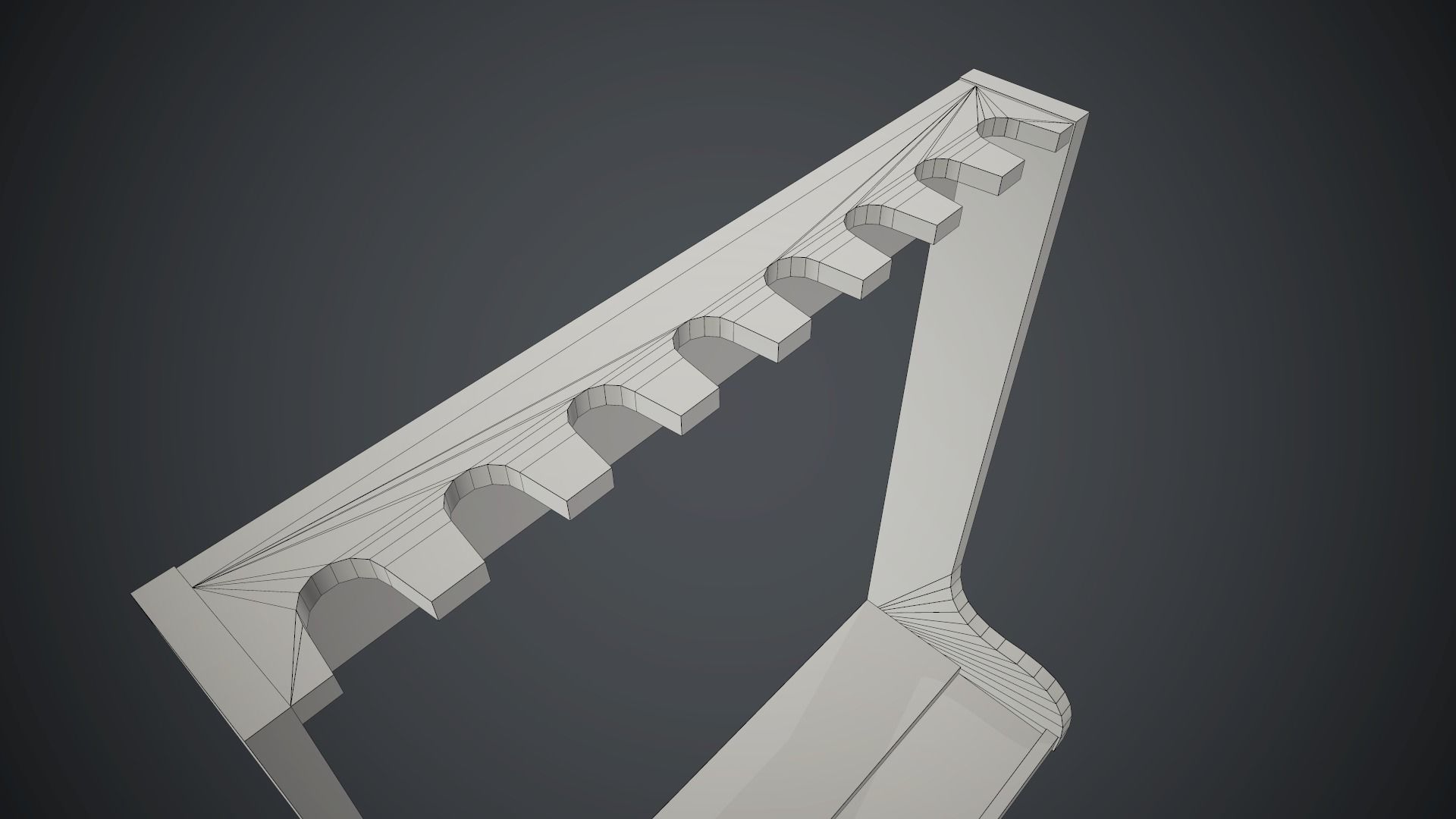 Wooden Weapon Rack 3 PBR Game Ready Low-poly 3D model_12