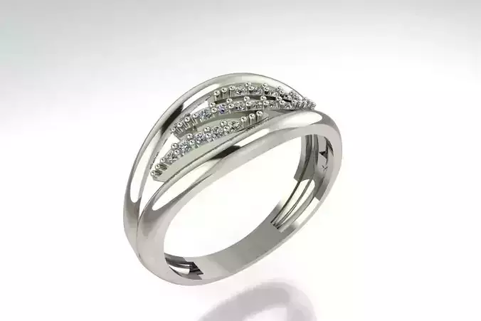 ring gold with diamonds