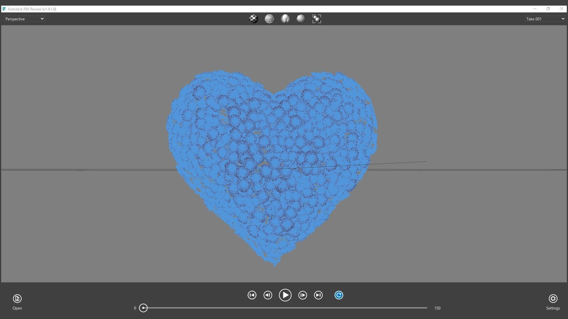 Heart made of wires covered with flowers 3D model_11