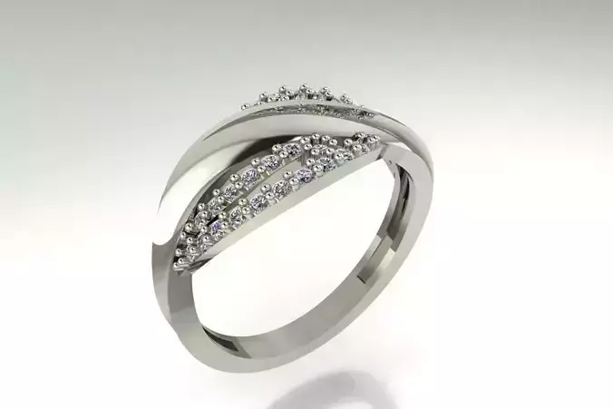 ring gold with diamonds