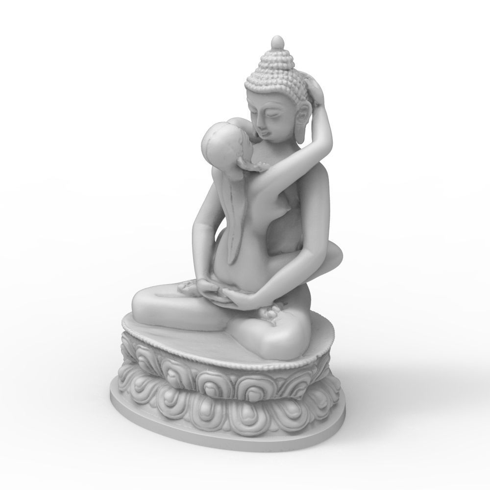 Buddha Samantabhadra 3D print model_11